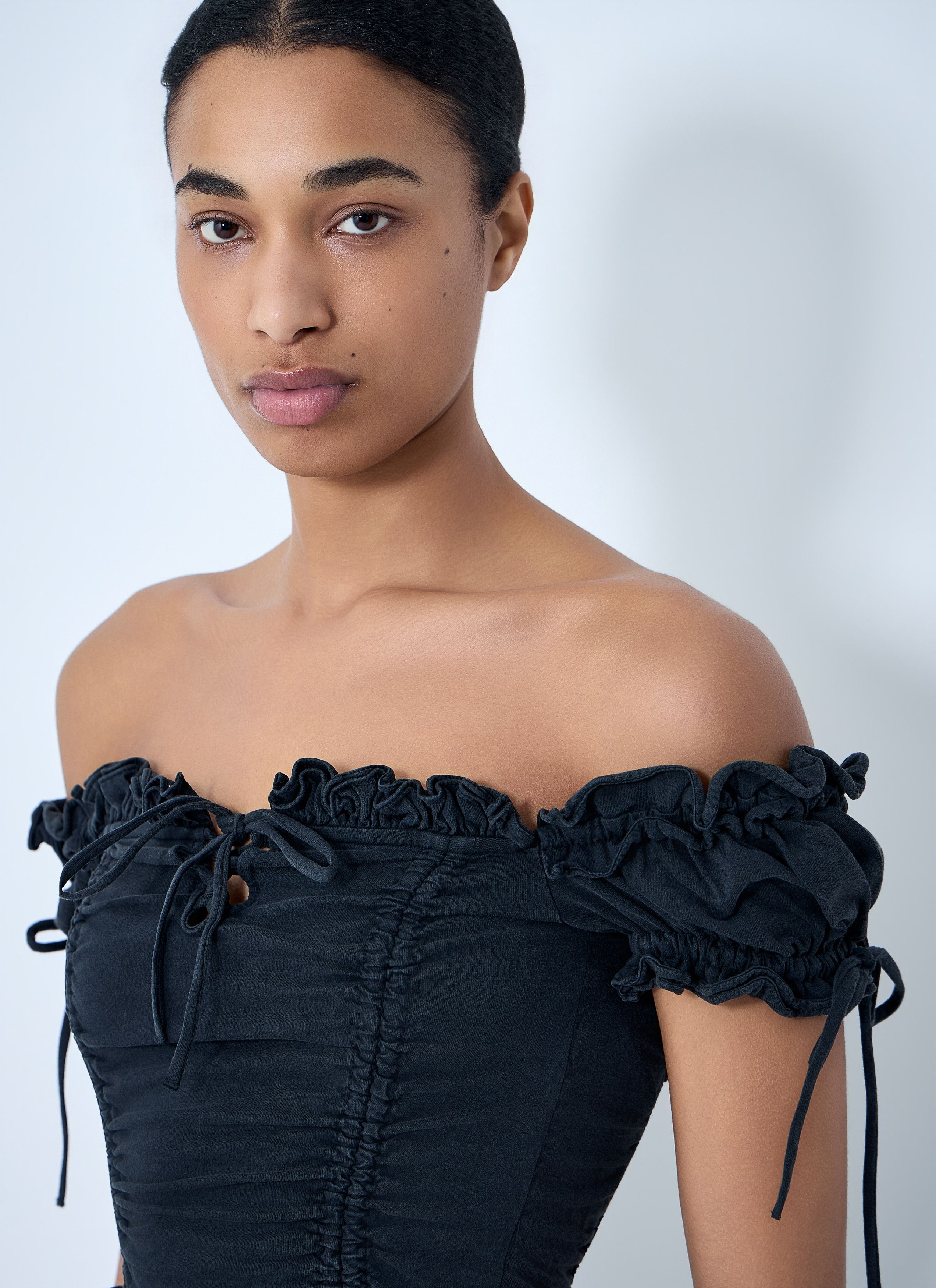 Balenciaga Gathered Cropped Top Size S / US 4 / IT 40 - 5 Thumbnail