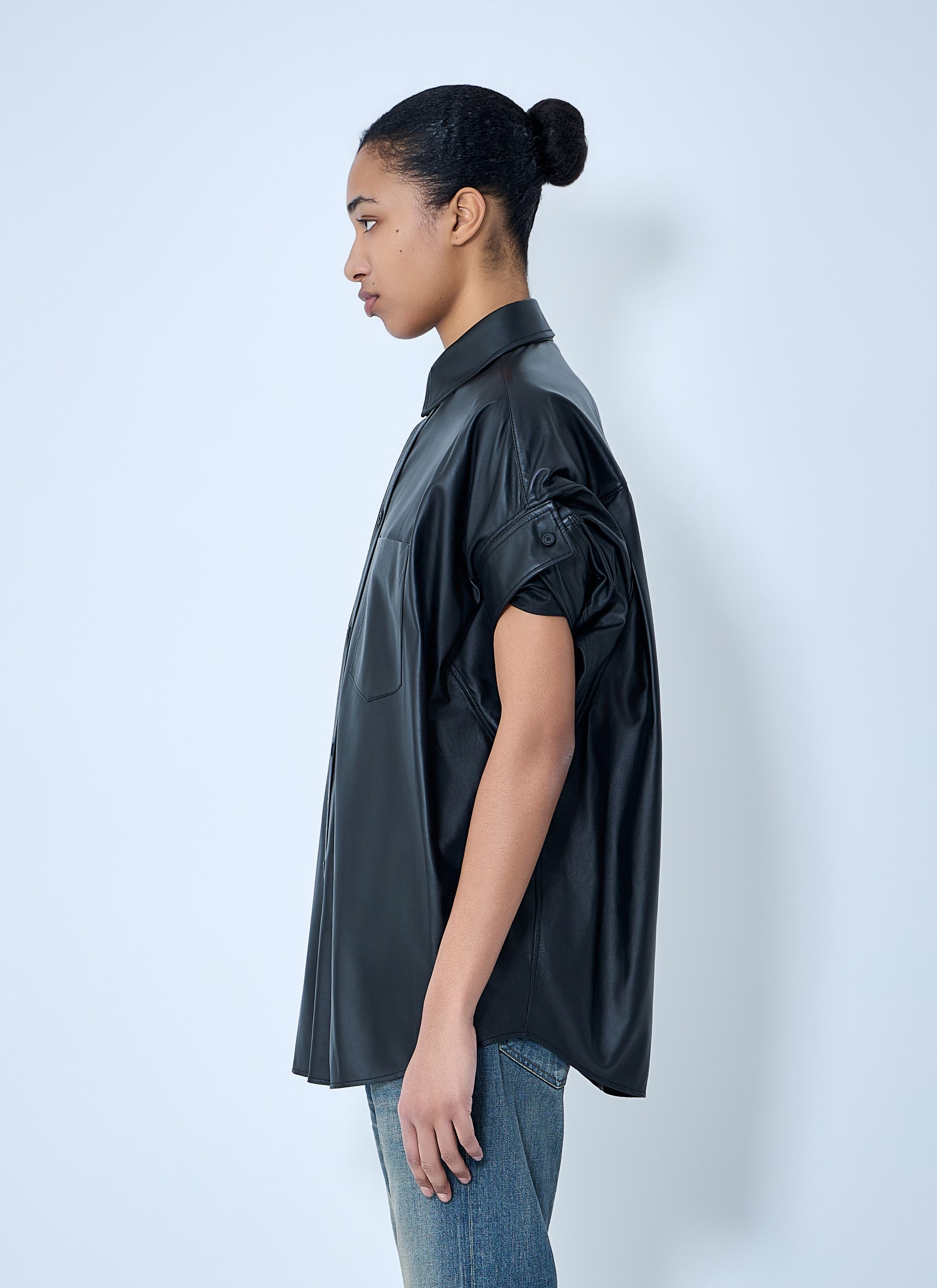 Balenciaga Tucked Sleeve Shirt Size S / US 4 / IT 40 - 3 Thumbnail