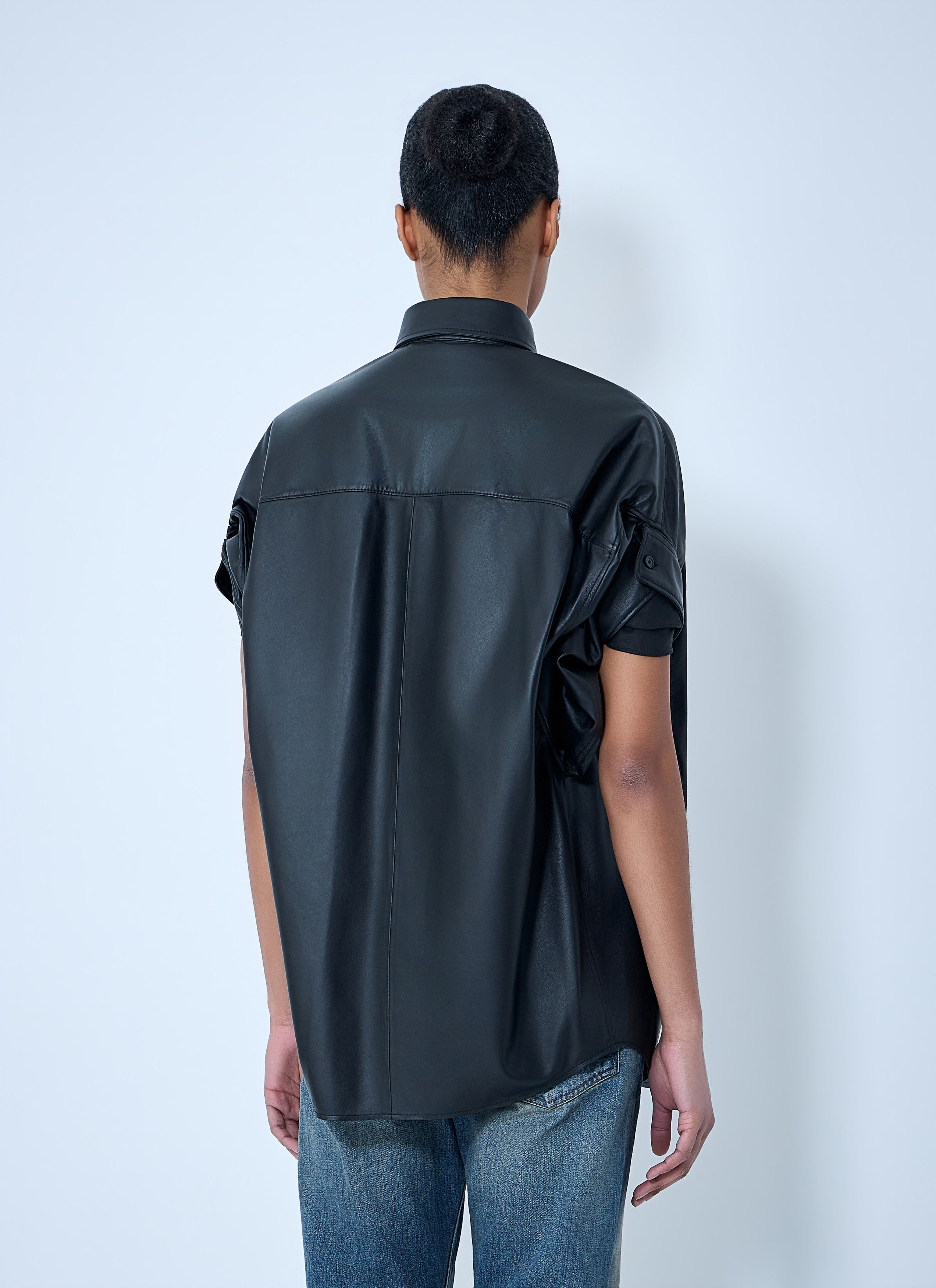 Balenciaga Tucked Sleeve Shirt Size S / US 4 / IT 40 - 4 Thumbnail
