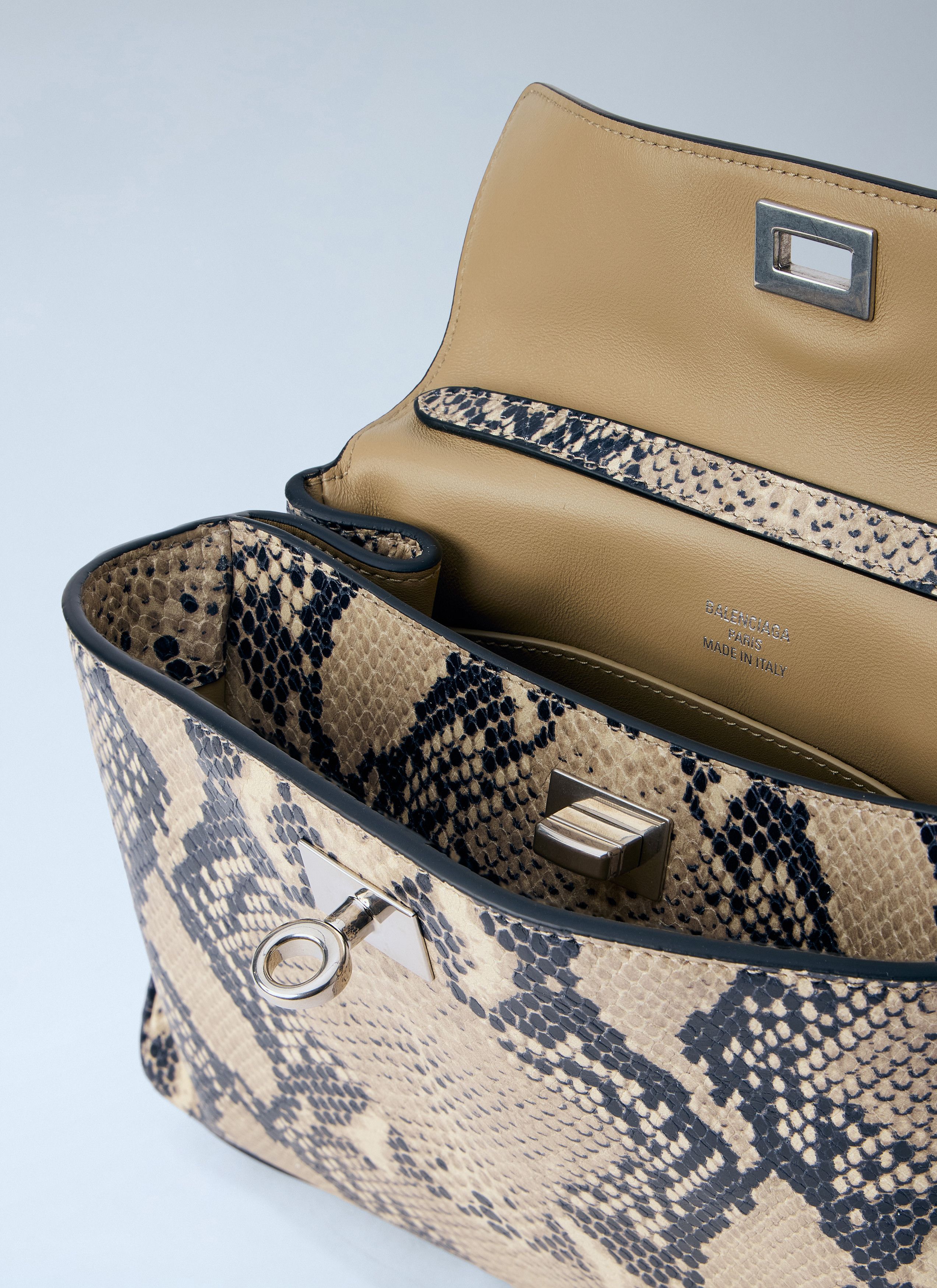 Balenciaga Rodeo Snakeskin-Effect Mini Handbag Size ONE SIZE - 6 Thumbnail