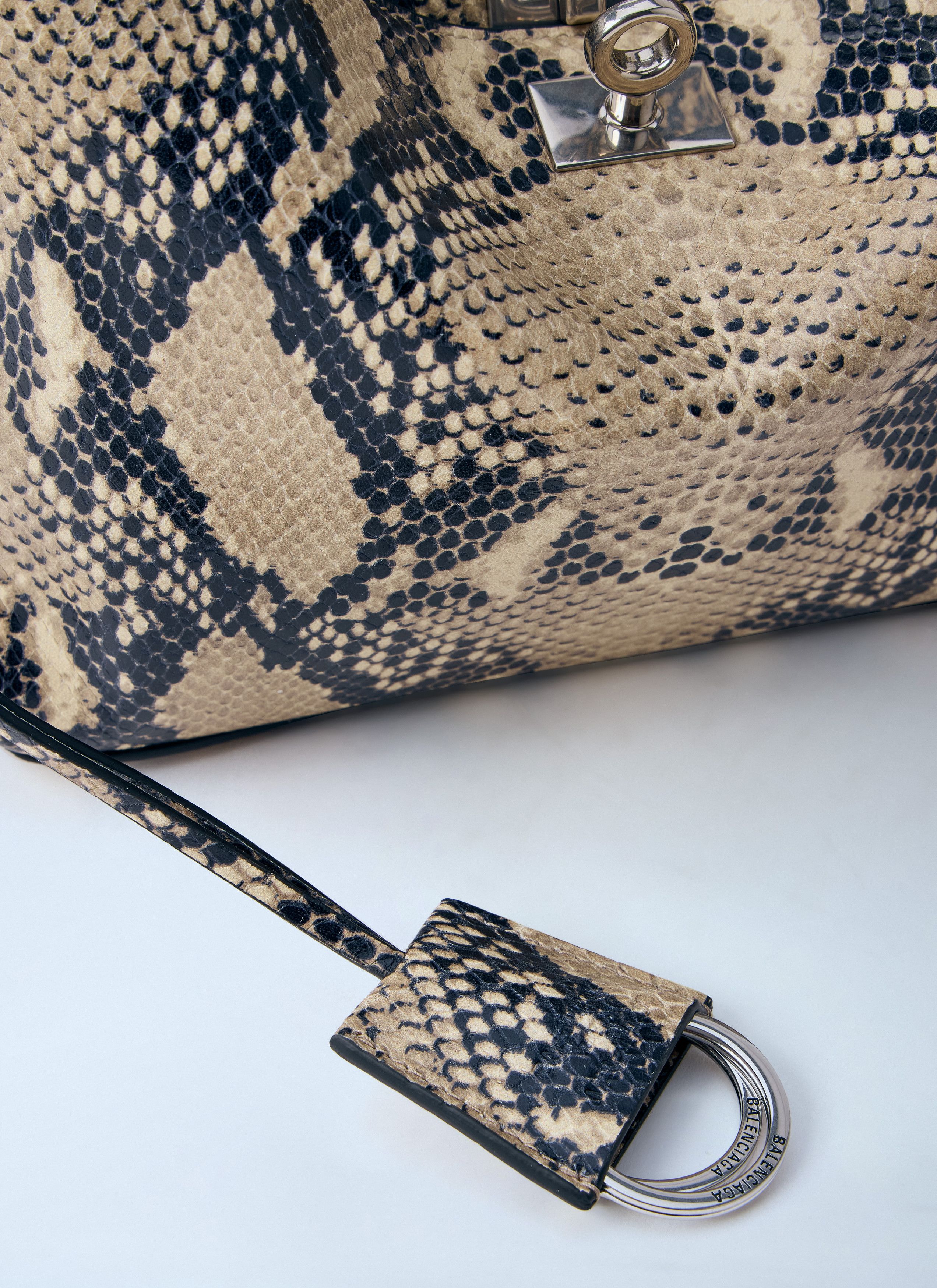 Balenciaga Rodeo Snakeskin-Effect Mini Handbag Size ONE SIZE - 5 Thumbnail