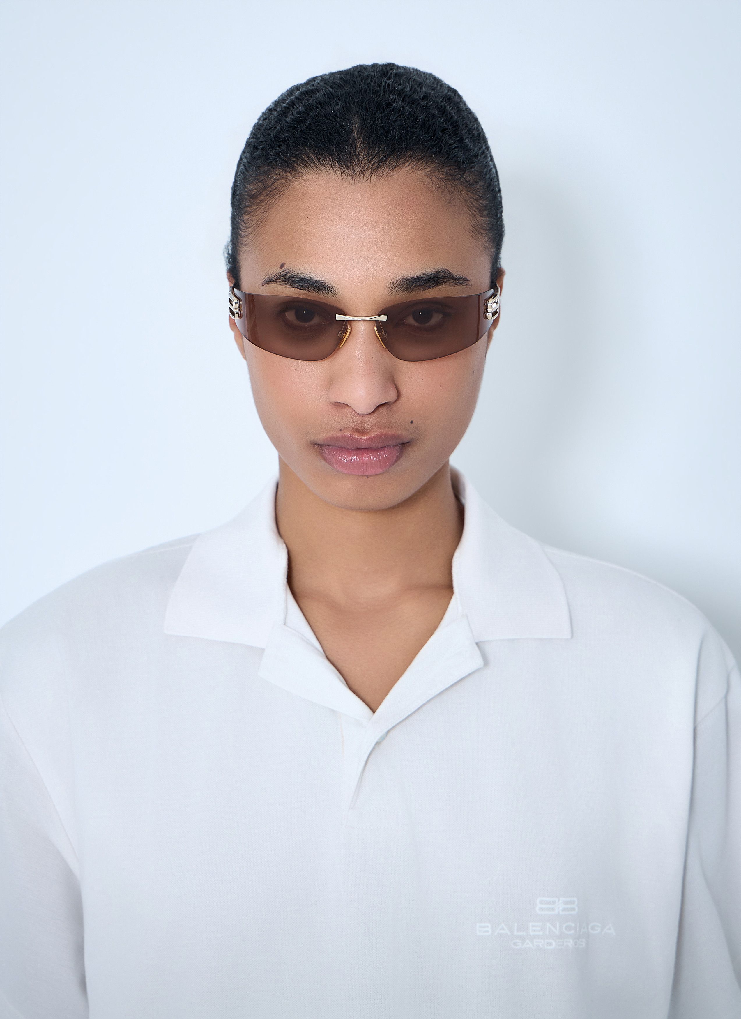 Balenciaga Gossip Rimless Logo Sunglasses Size ONE SIZE - 2 Thumbnail