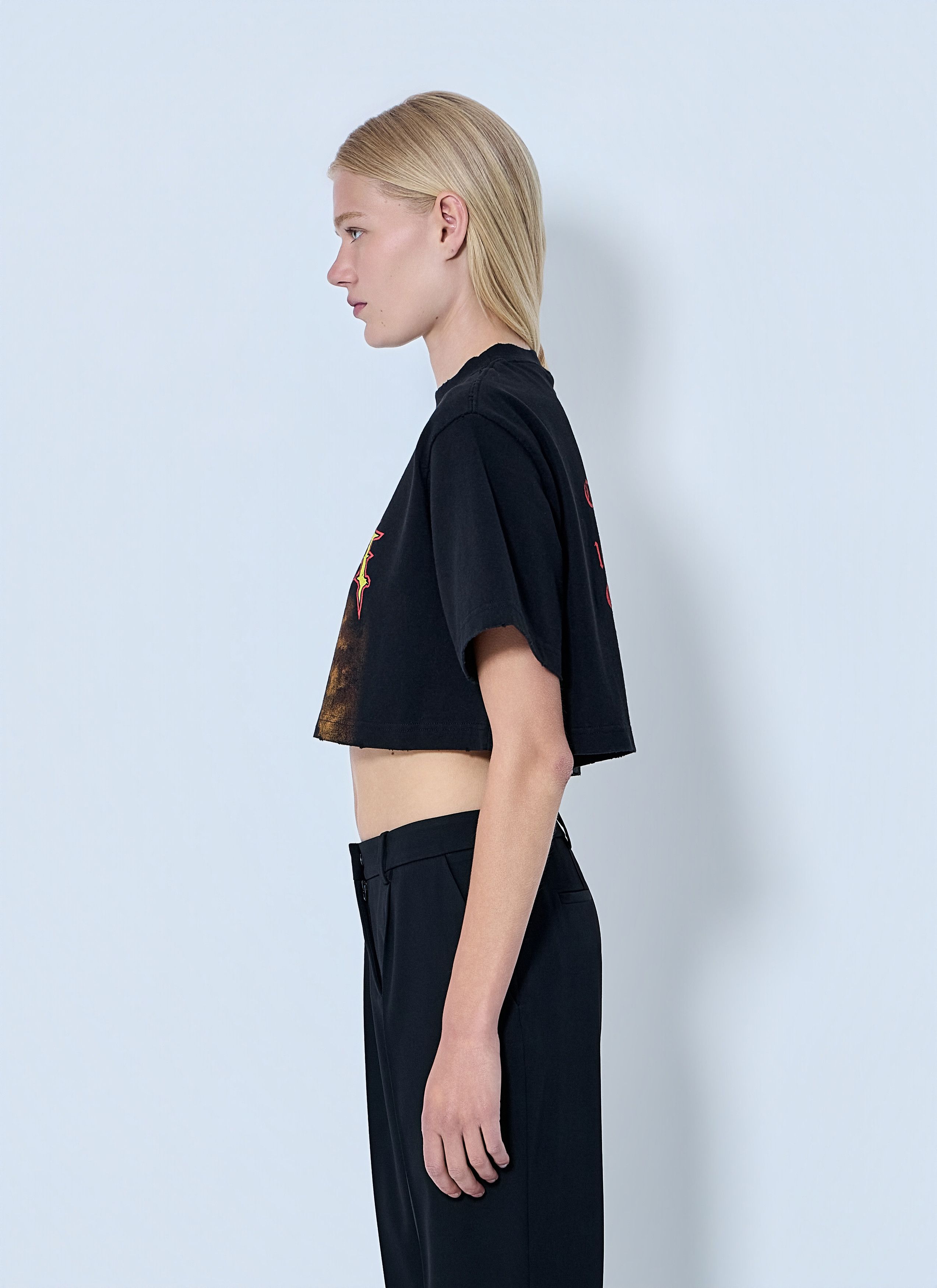 Balenciaga Cropped T-Shirt Size M / US 6-8 / IT 42-44 - 3 Thumbnail