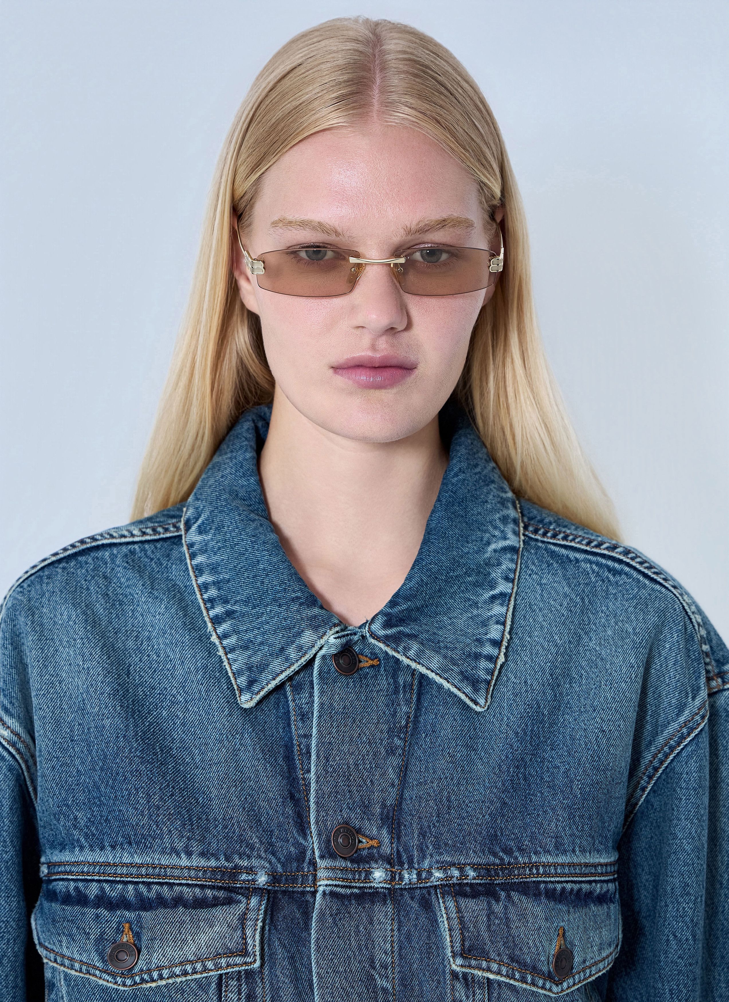 Balenciaga Gossip Rectangular Sunglasses Size ONE SIZE - 2 Thumbnail