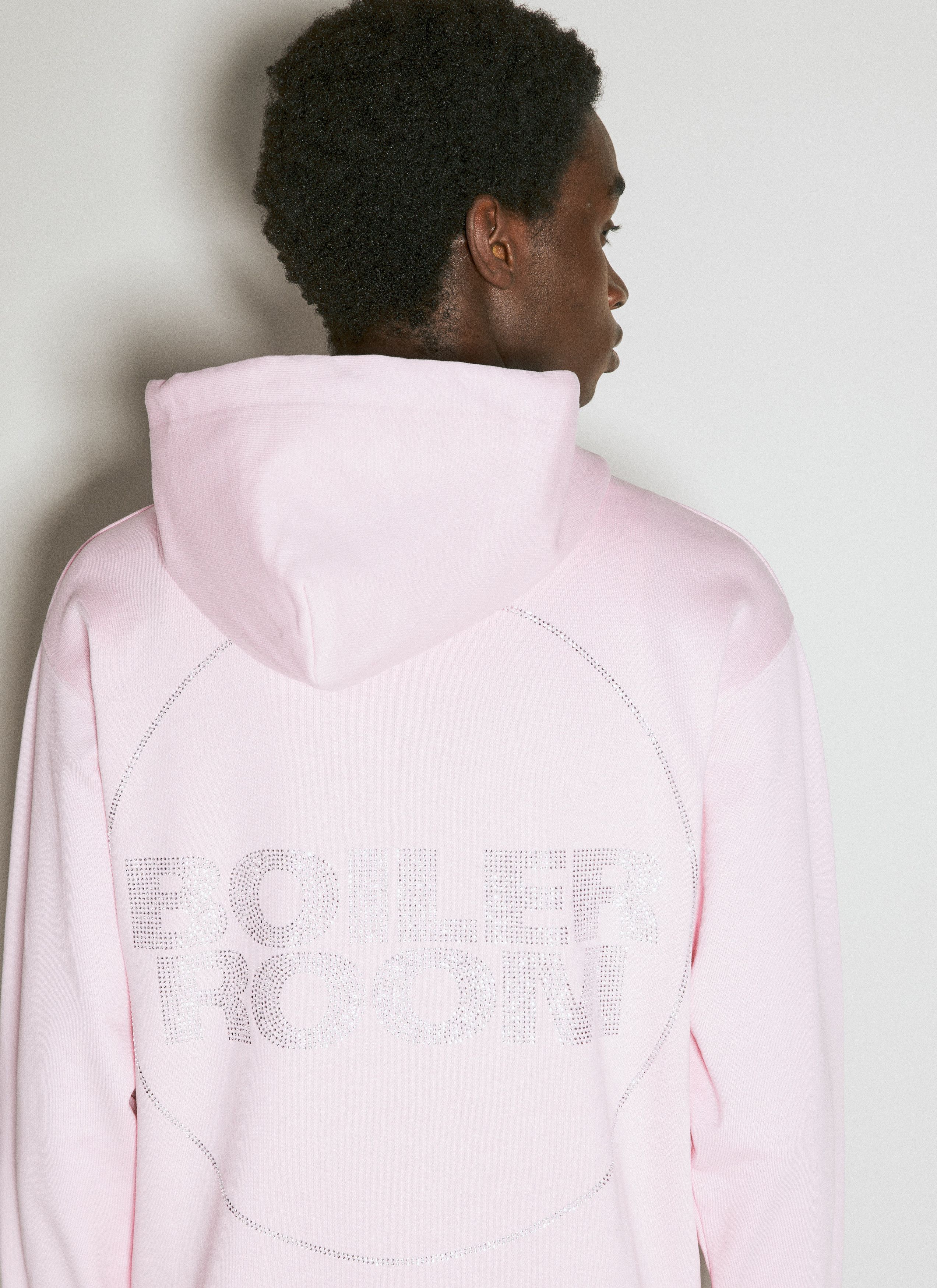 Boiler Room Hooded Sweatshirt With Diamante Logo Motifs Size US M / EU 48-50 / 2 - 5 Thumbnail