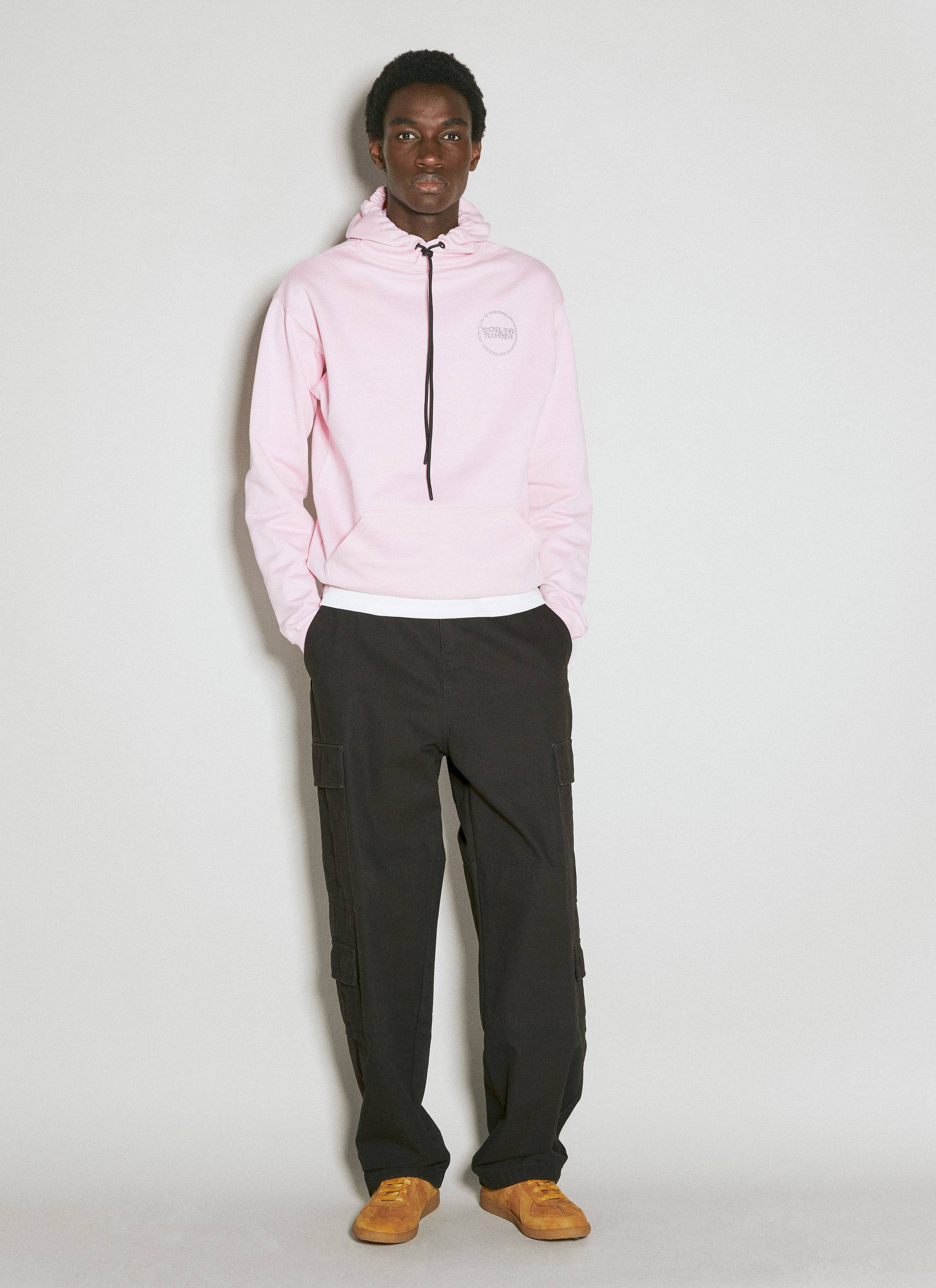 Boiler Room Hooded Sweatshirt With Diamante Logo Motifs Size US M / EU 48-50 / 2 - 2 Thumbnail