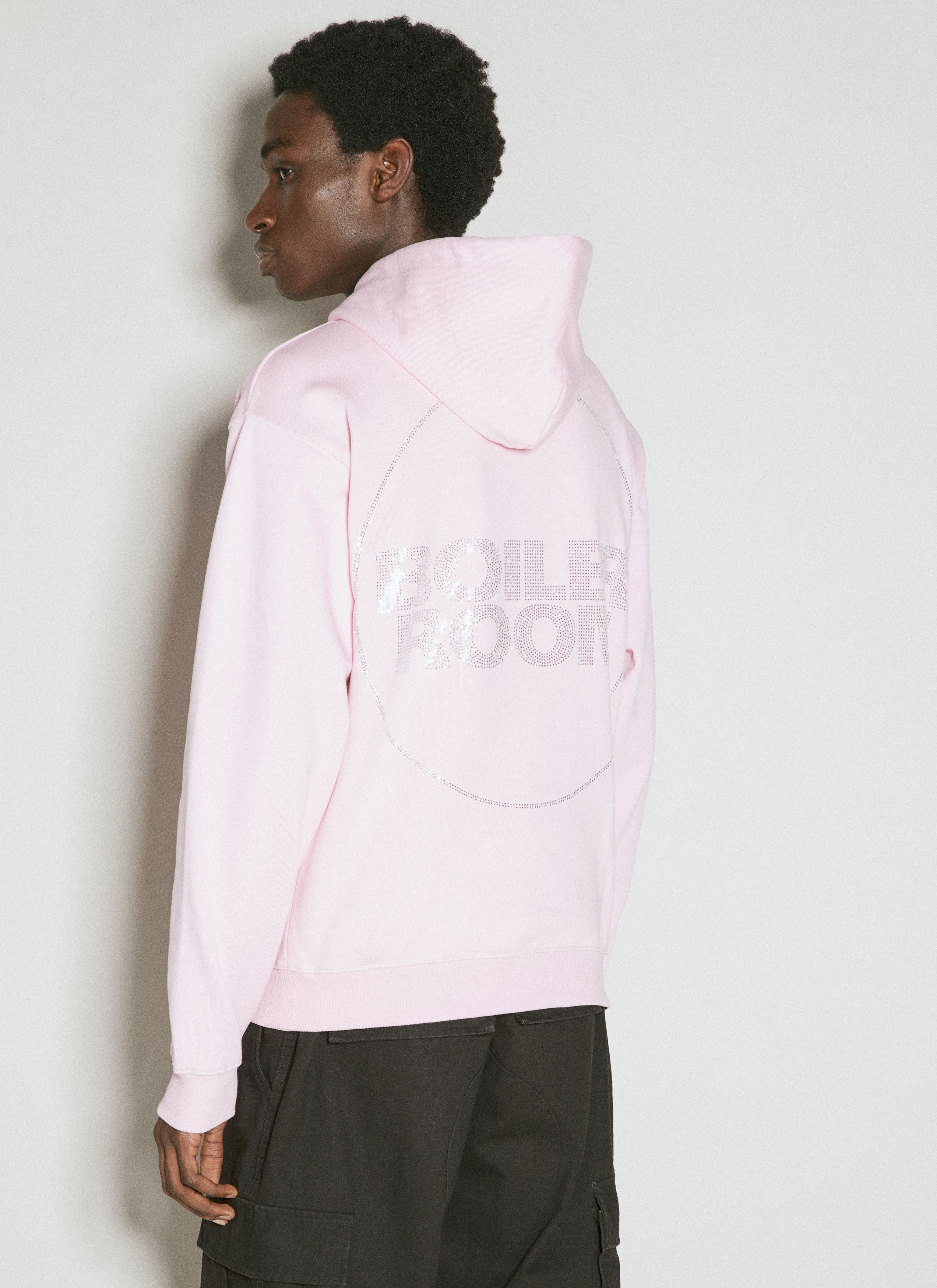 Boiler Room Hooded Sweatshirt With Diamante Logo Motifs Size US M / EU 48-50 / 2 - 4 Thumbnail