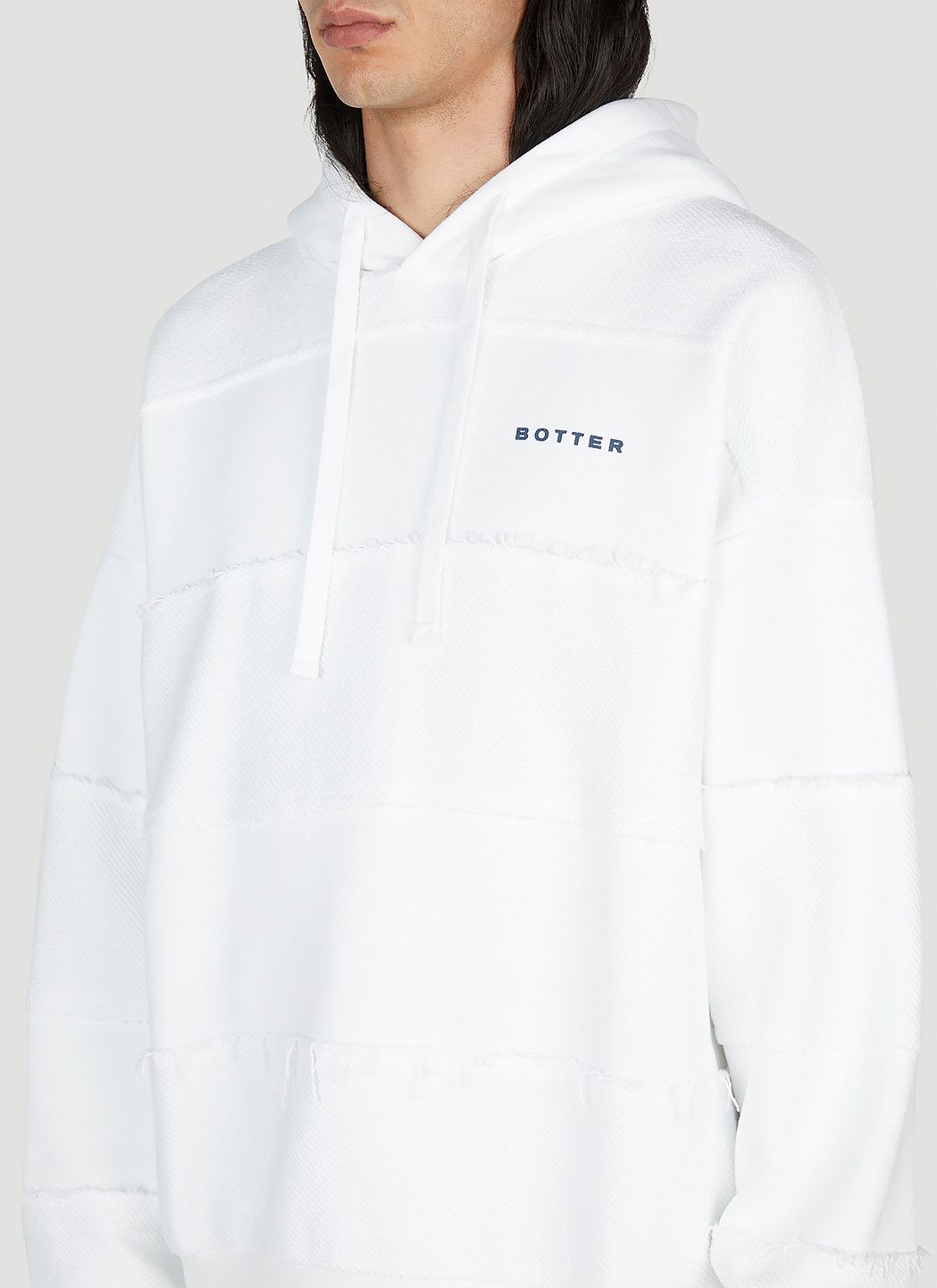 BOTTER Raw Edge Logo Hooded Sweatshirt Size US XL / EU 56 / 4 - 5 Thumbnail