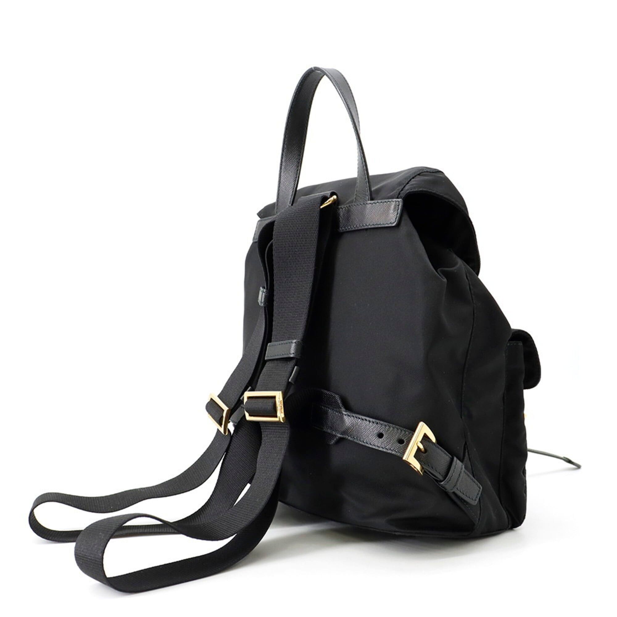 Prada Prada Backpack Small Robot Nylon 1BZ677 PRADA Handbag Black Size ONE SIZE - 2 Thumbnail