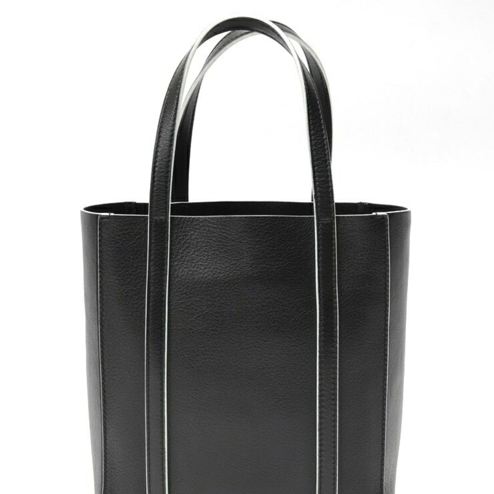 Balenciaga Balenciaga Everyday Tote XXS Shoulder Bag 551815 Leather Black White Size ONE SIZE - 3 Thumbnail