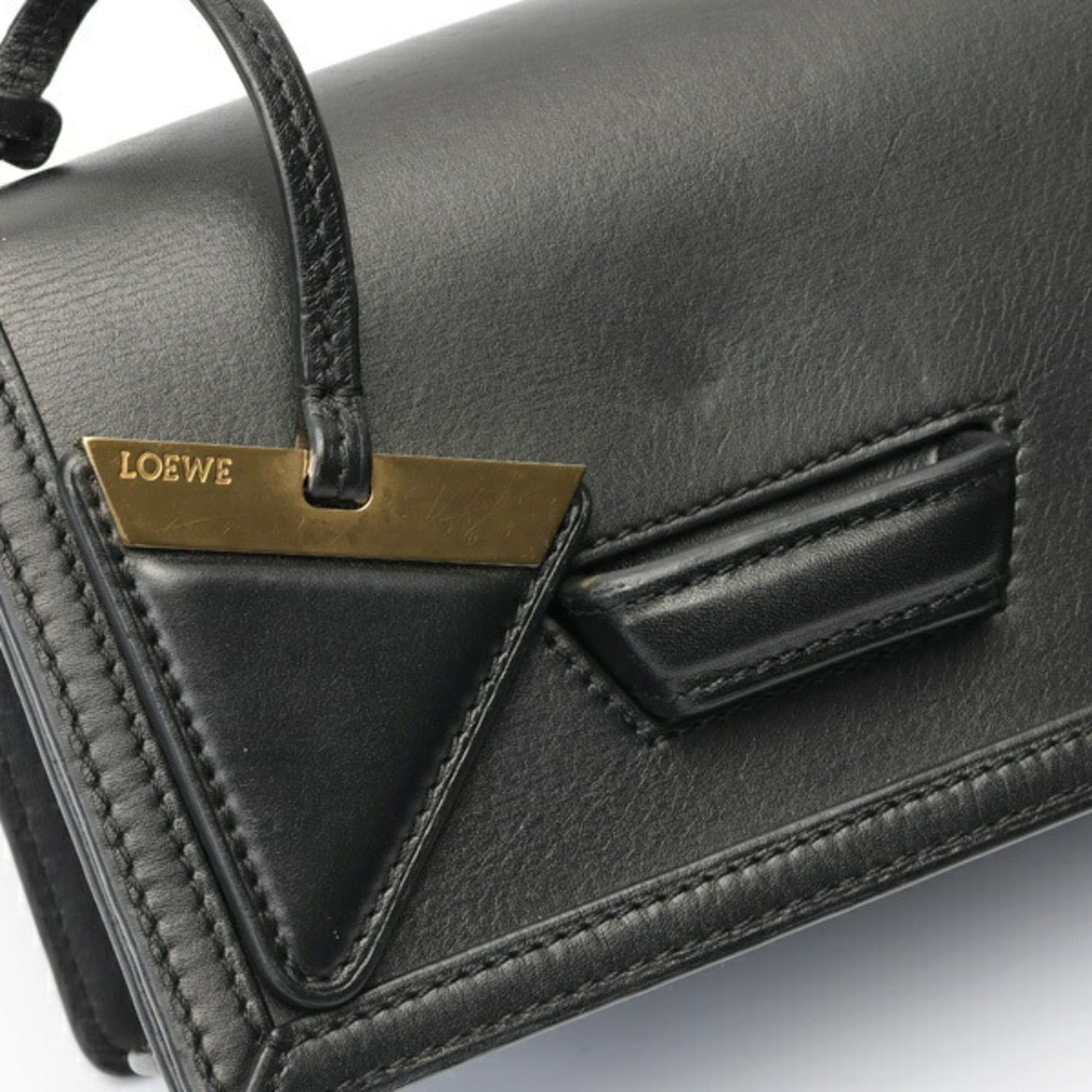 Loewe Loewe Barcelona Bag, Small Shoulder Leather, Black Size ONE SIZE - 6 Thumbnail