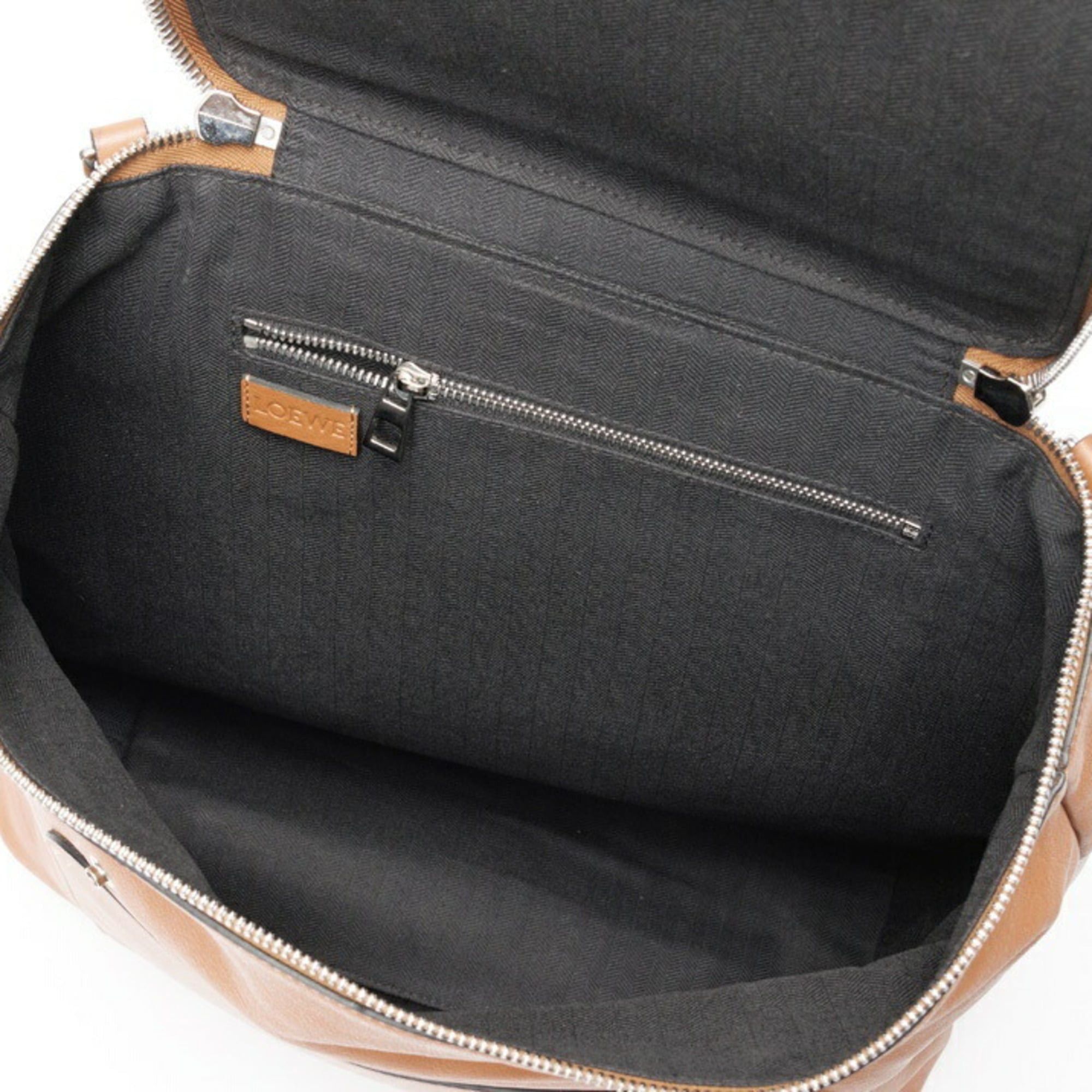 Loewe Loewe Goya Backpack, 316.30.P40, Leather, Brown Size ONE SIZE - 7 Thumbnail