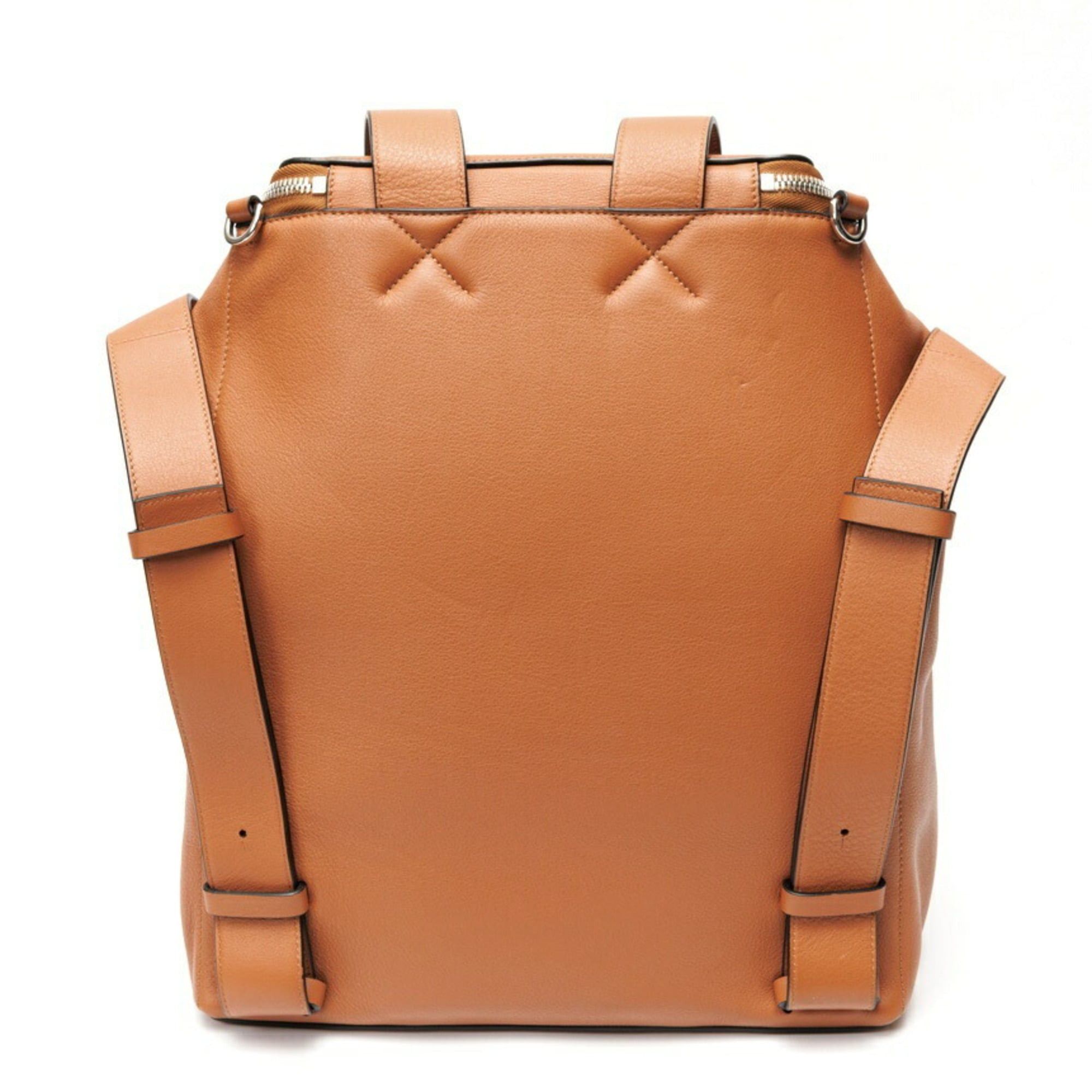 Loewe Loewe Goya Backpack, 316.30.P40, Leather, Brown Size ONE SIZE - 3 Thumbnail