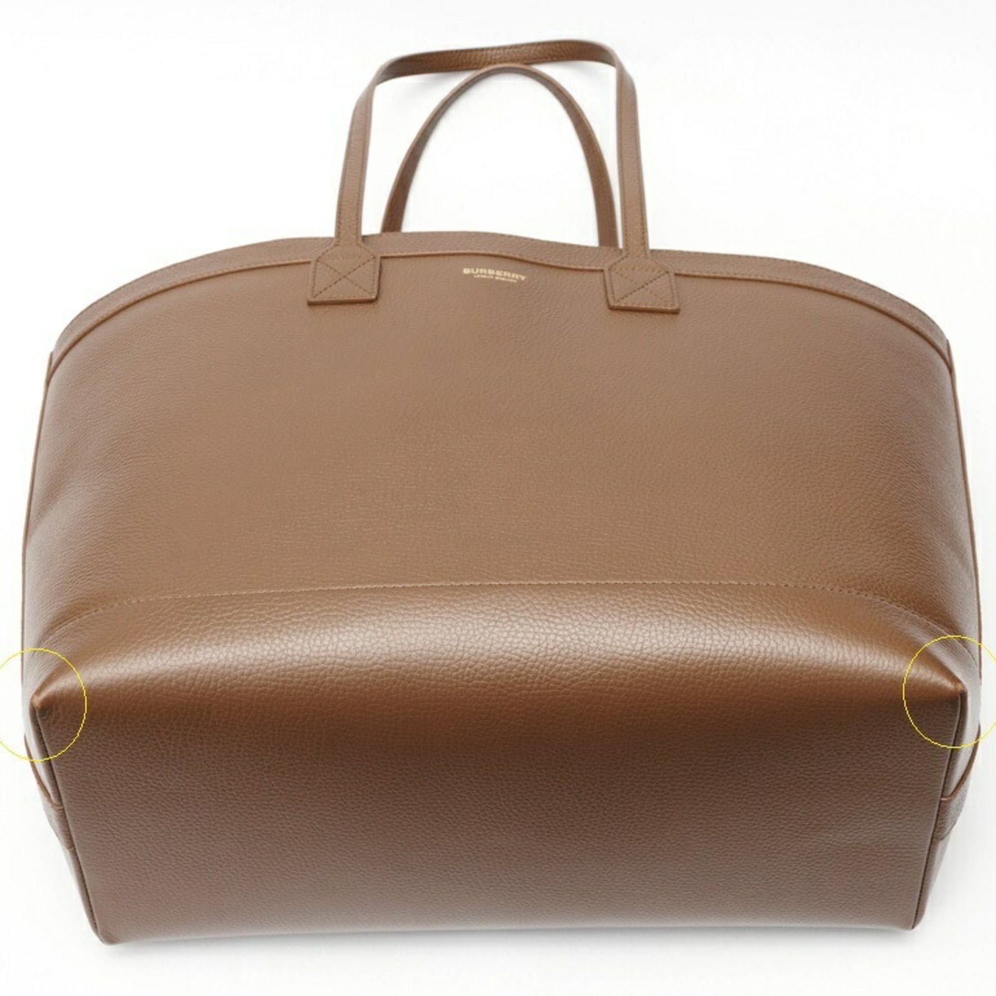 Burberry Burberry tote bag, model number 8084598, leather, brown. Size ONE SIZE - 4 Thumbnail
