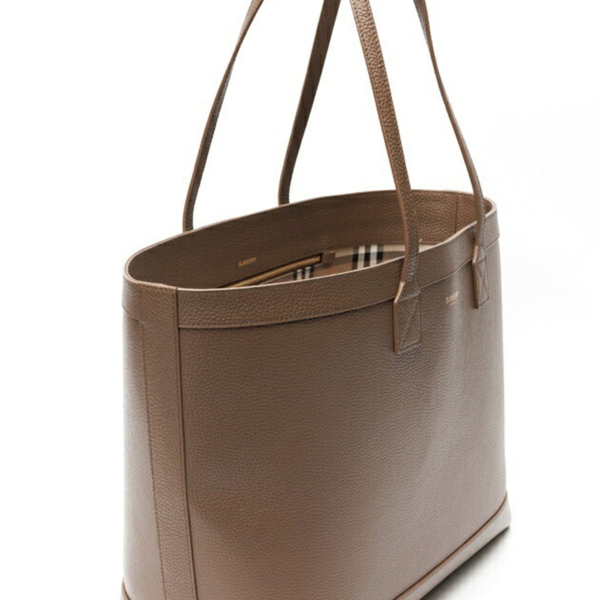 Burberry Burberry tote bag, model number 8084598, leather, brown. Size ONE SIZE - 2 Thumbnail