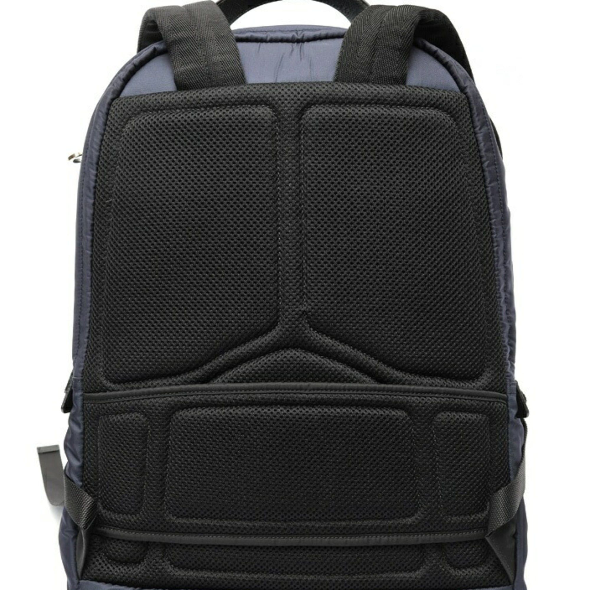 Prada Prada Nylon x Saffiano Leather Backpack 2VZ048 - Nylon, Navy Size ONE SIZE - 3 Thumbnail