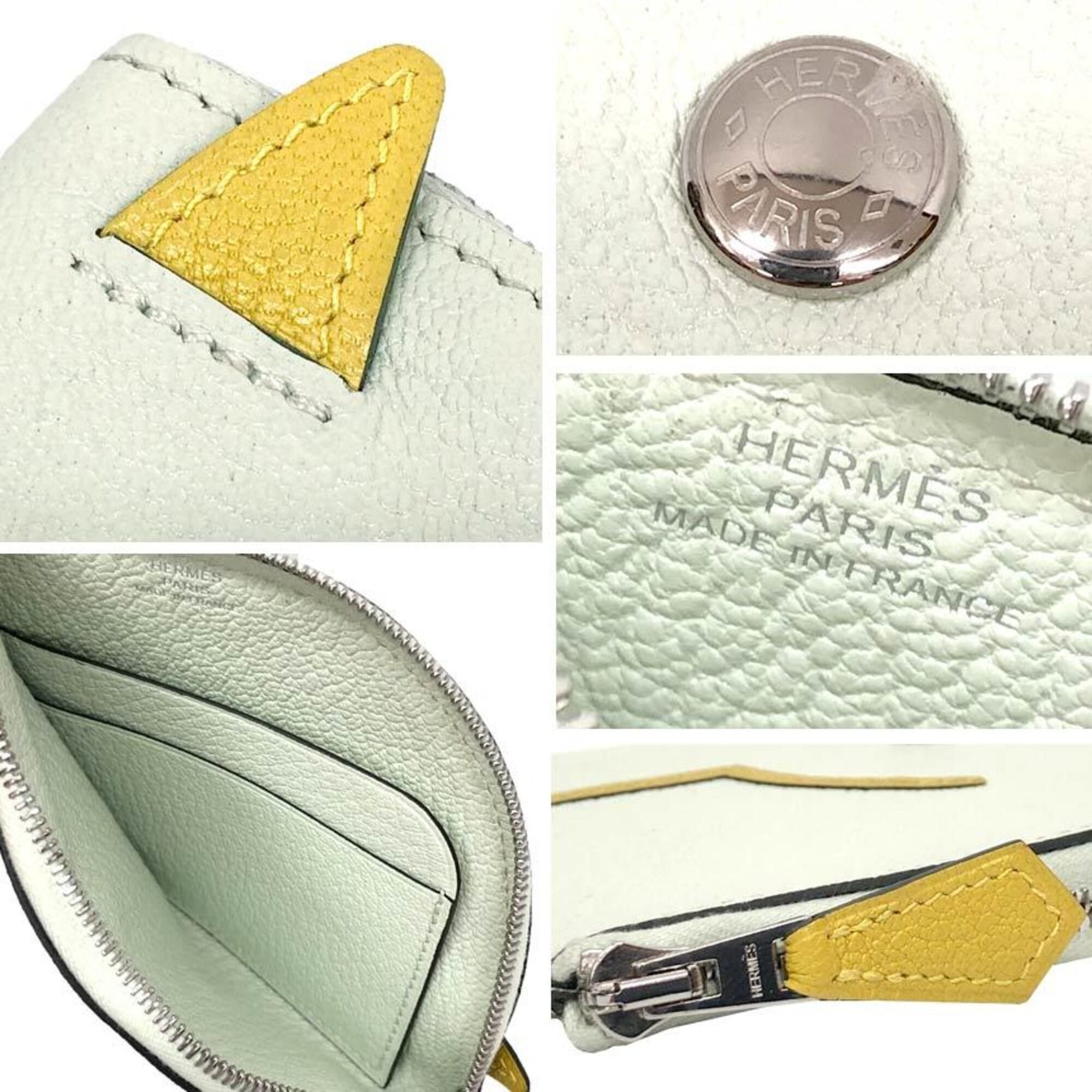 Hermes HERMES Coin Case Paddock Wallet Vert Fizz x Cumin Chevre Mysore U Stamp 2022 Horse Size ONE SIZE - 3 Thumbnail