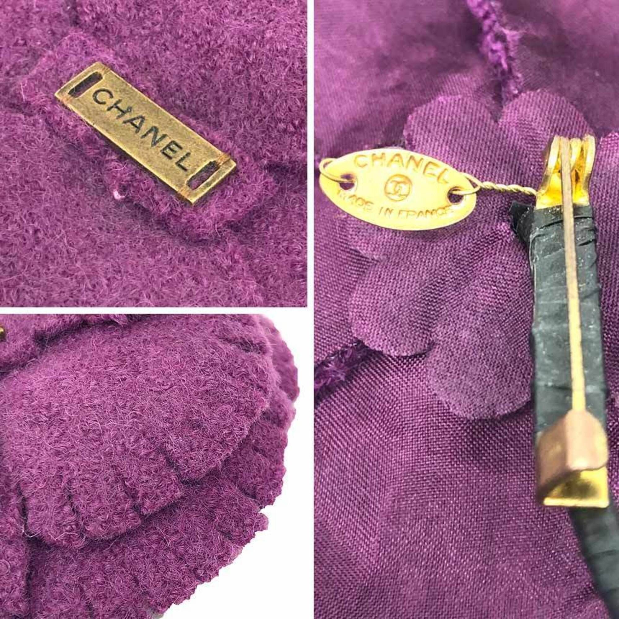 Chanel Chanel Camellia Corsage Brooch, Purple, Women's Size ONE SIZE - 2 Thumbnail