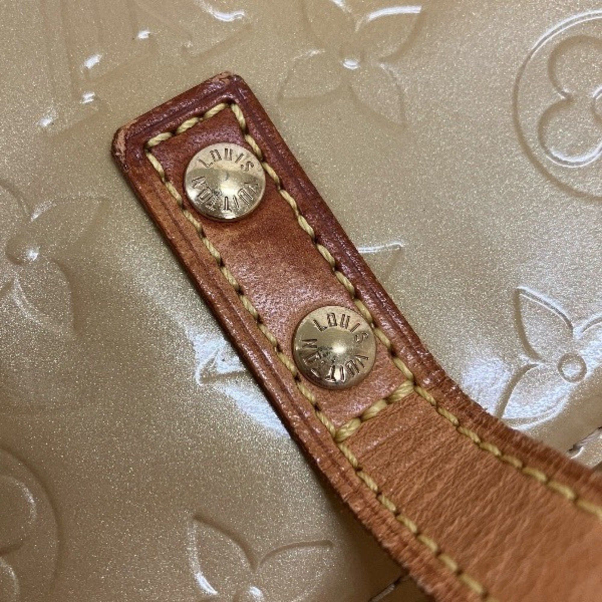 Louis Vuitton Louis Vuitton Monogram Vernis Lead PM M91144 Mini Handbag Tote Bag for Women Size ONE SIZE - 6 Thumbnail