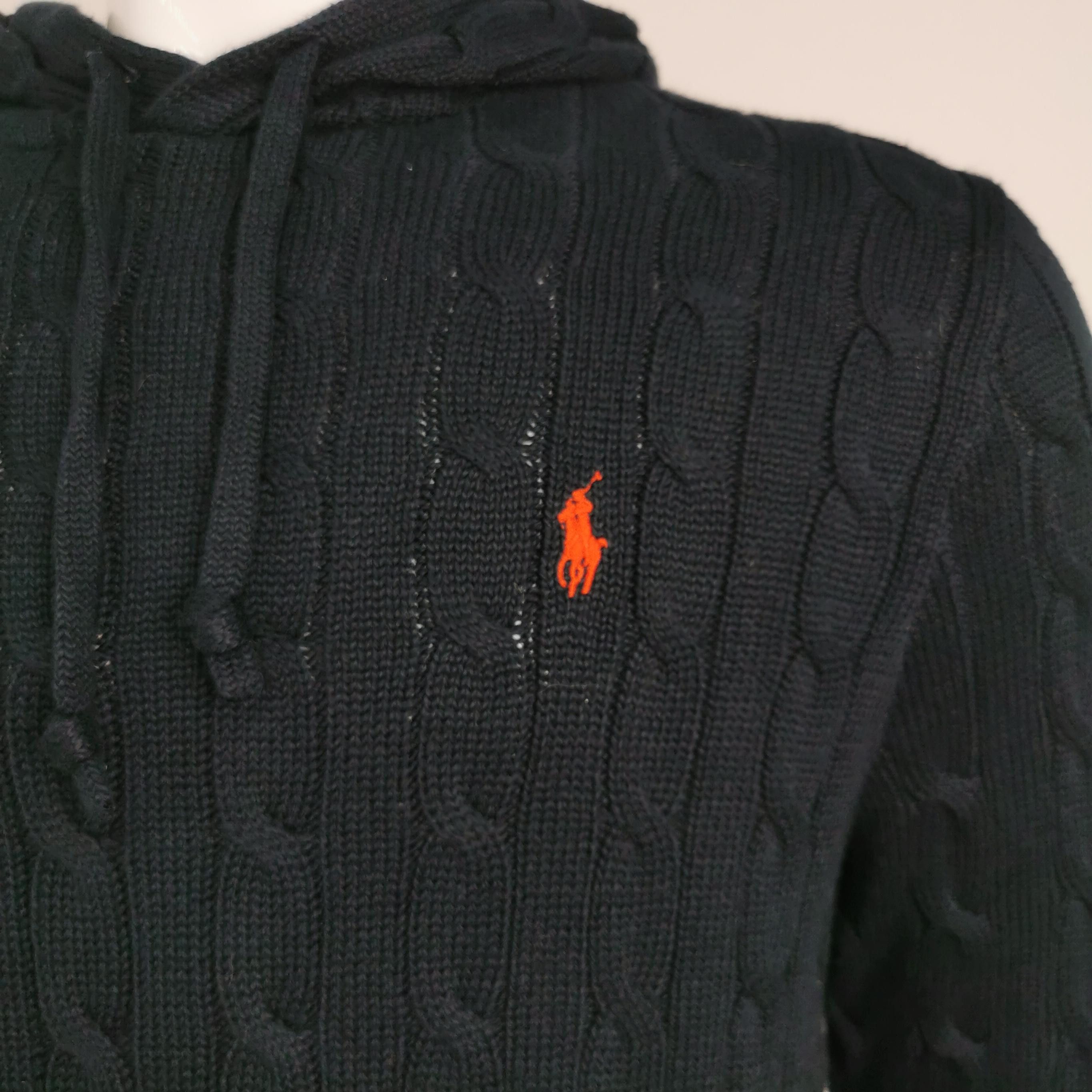 Polo Ralph Lauren Polo Ralph Lauren Cable Knit Hoodie Size M Size US M / EU 48-50 / 2 - 3 Thumbnail