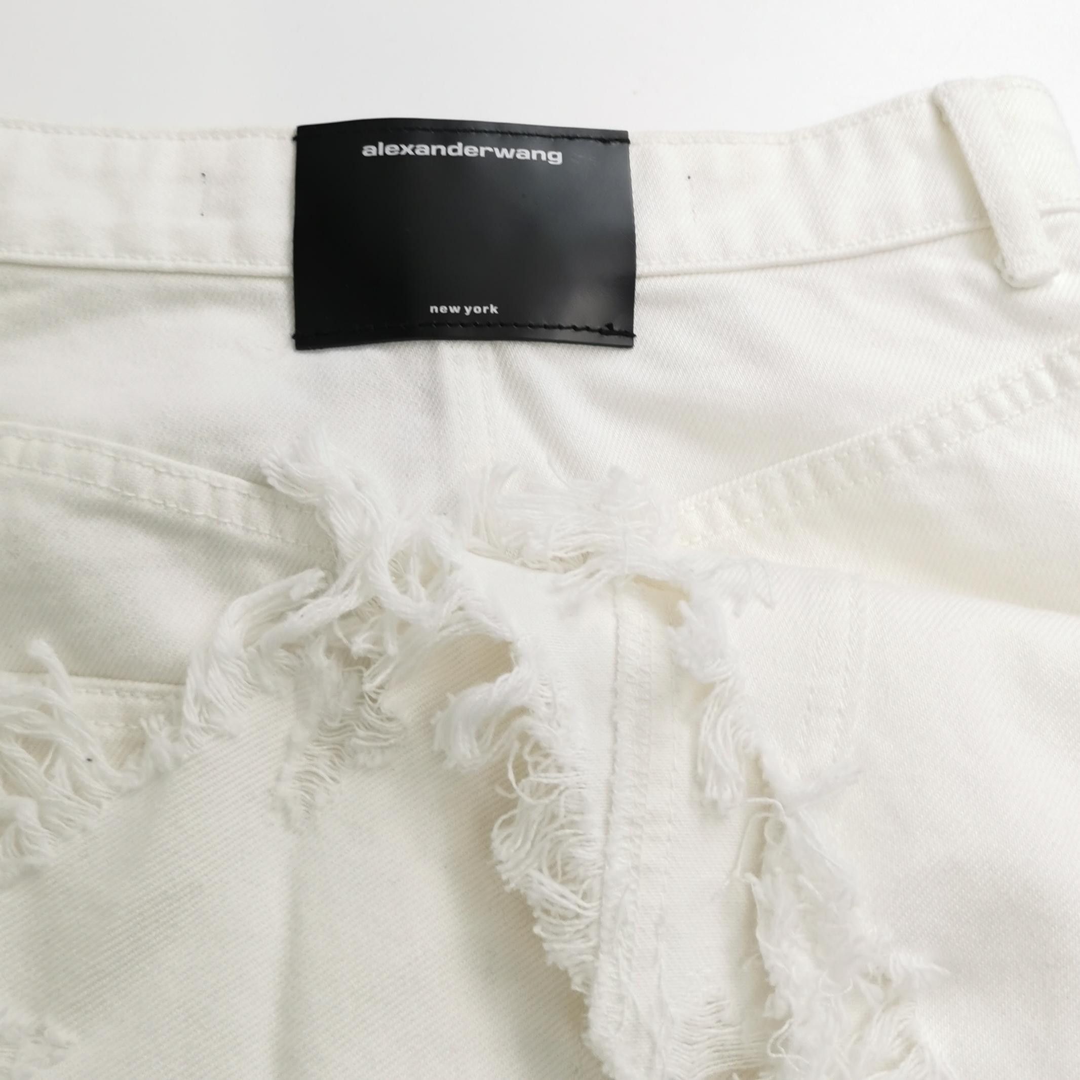 Alexander Wang Alexander Wang Asymmetric Distressed Maxi Skirt Size 25 Size 25" / US 0 / IT 36 - 3 Thumbnail