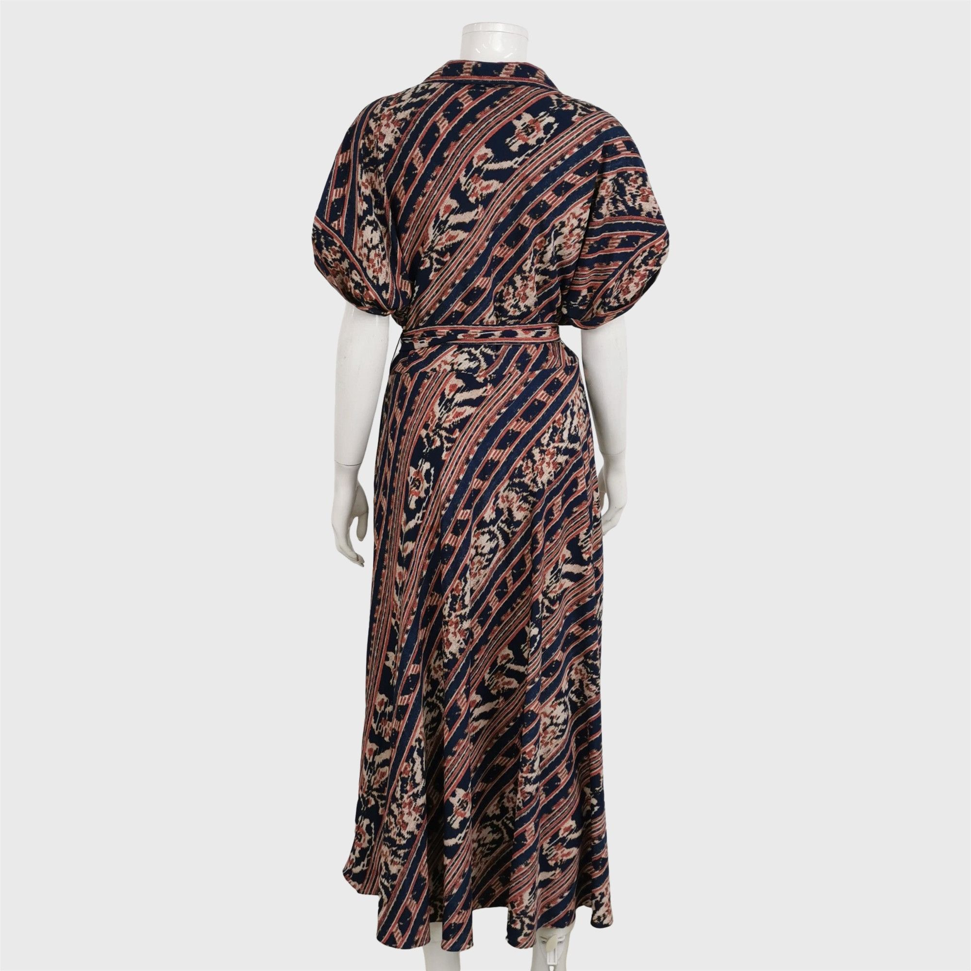 Lauren Ralph Lauren Lauren Ralph Lauren Patterned Wrap Midi Dress Size 12 Size XL / US 12-14 / IT 48-50 - 2 Thumbnail