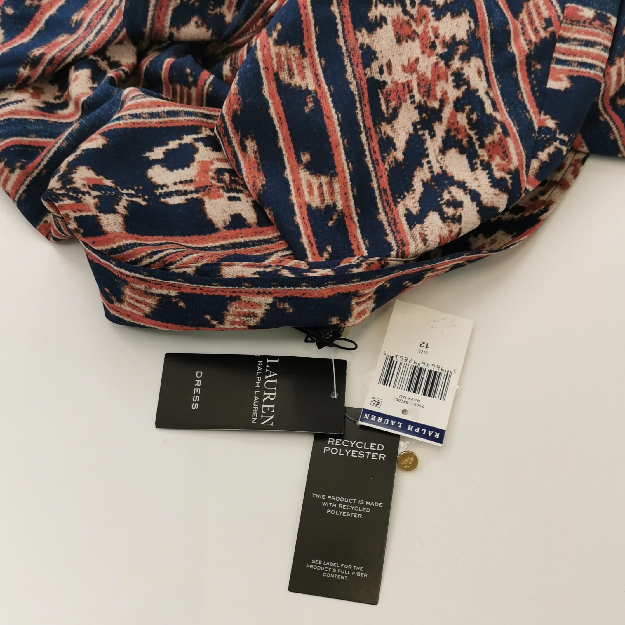 Lauren Ralph Lauren Lauren Ralph Lauren Patterned Wrap Midi Dress Size 12 Size XL / US 12-14 / IT 48-50 - 4 Thumbnail