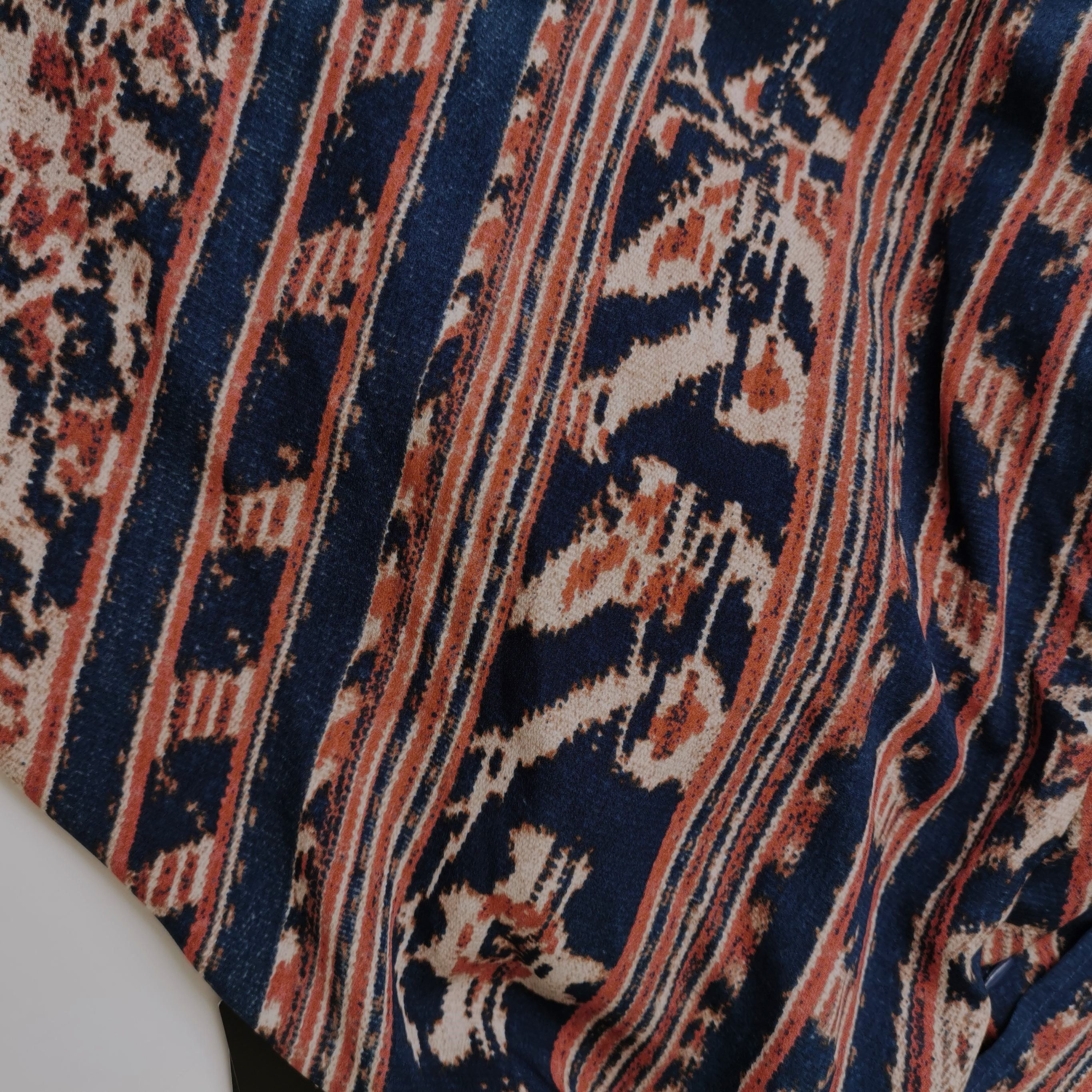 Lauren Ralph Lauren Lauren Ralph Lauren Patterned Wrap Midi Dress Size 12 Size XL / US 12-14 / IT 48-50 - 3 Thumbnail