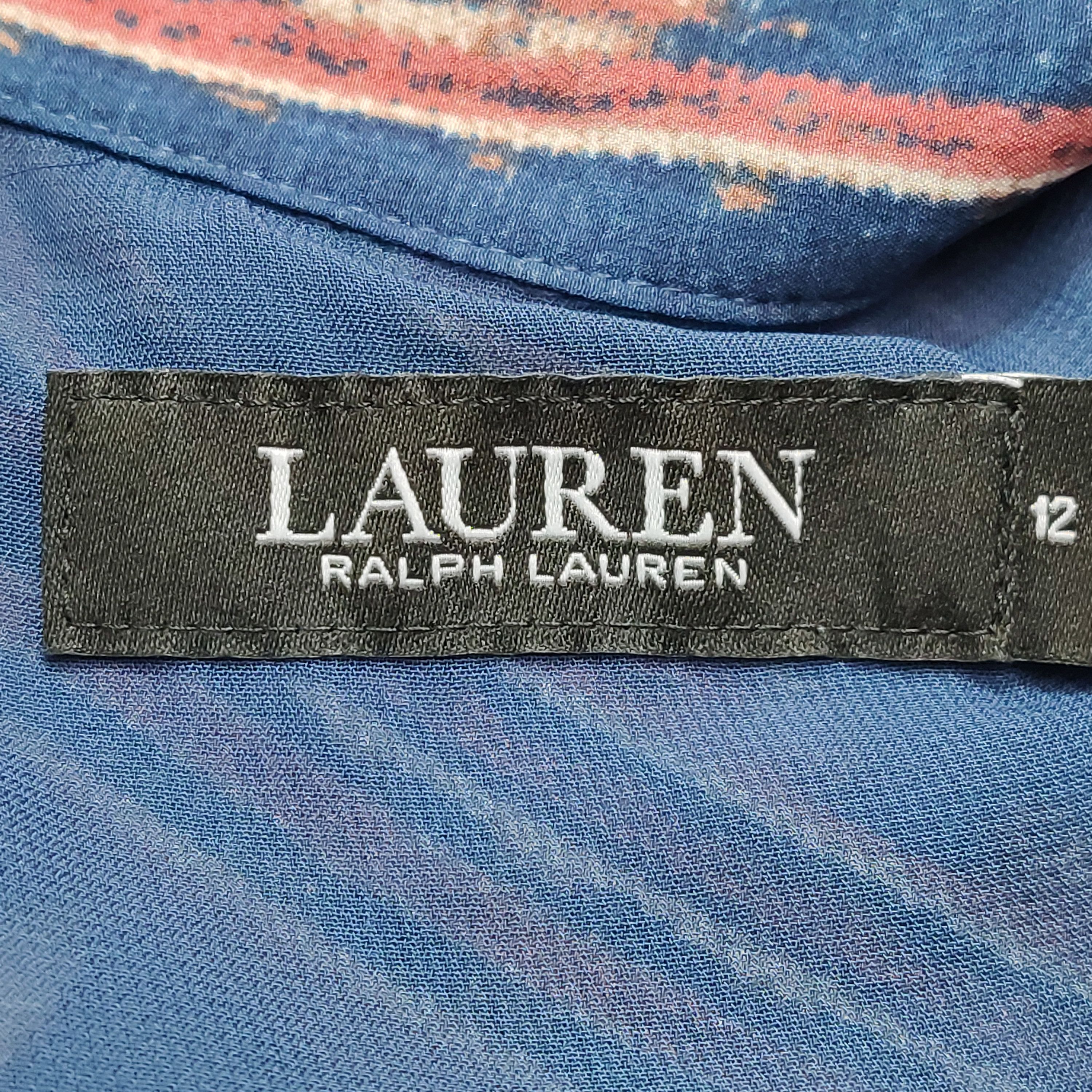 Lauren Ralph Lauren Lauren Ralph Lauren Patterned Wrap Midi Dress Size 12 Size XL / US 12-14 / IT 48-50 - 5 Thumbnail