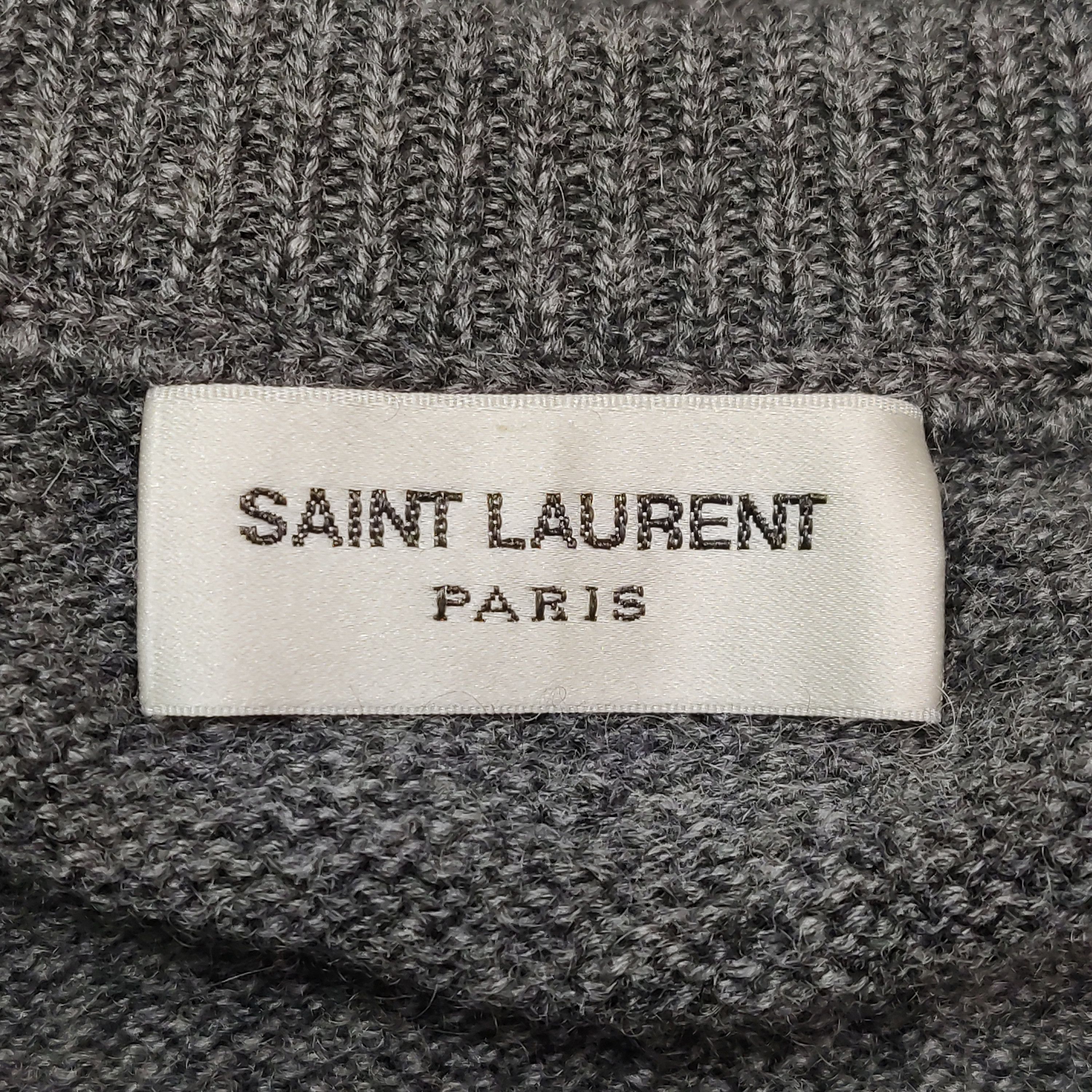 Saint Laurent Paris Saint Laurent Cashmere Elbow Patch Sweater Size M Size US M / EU 48-50 / 2 - 5 Thumbnail