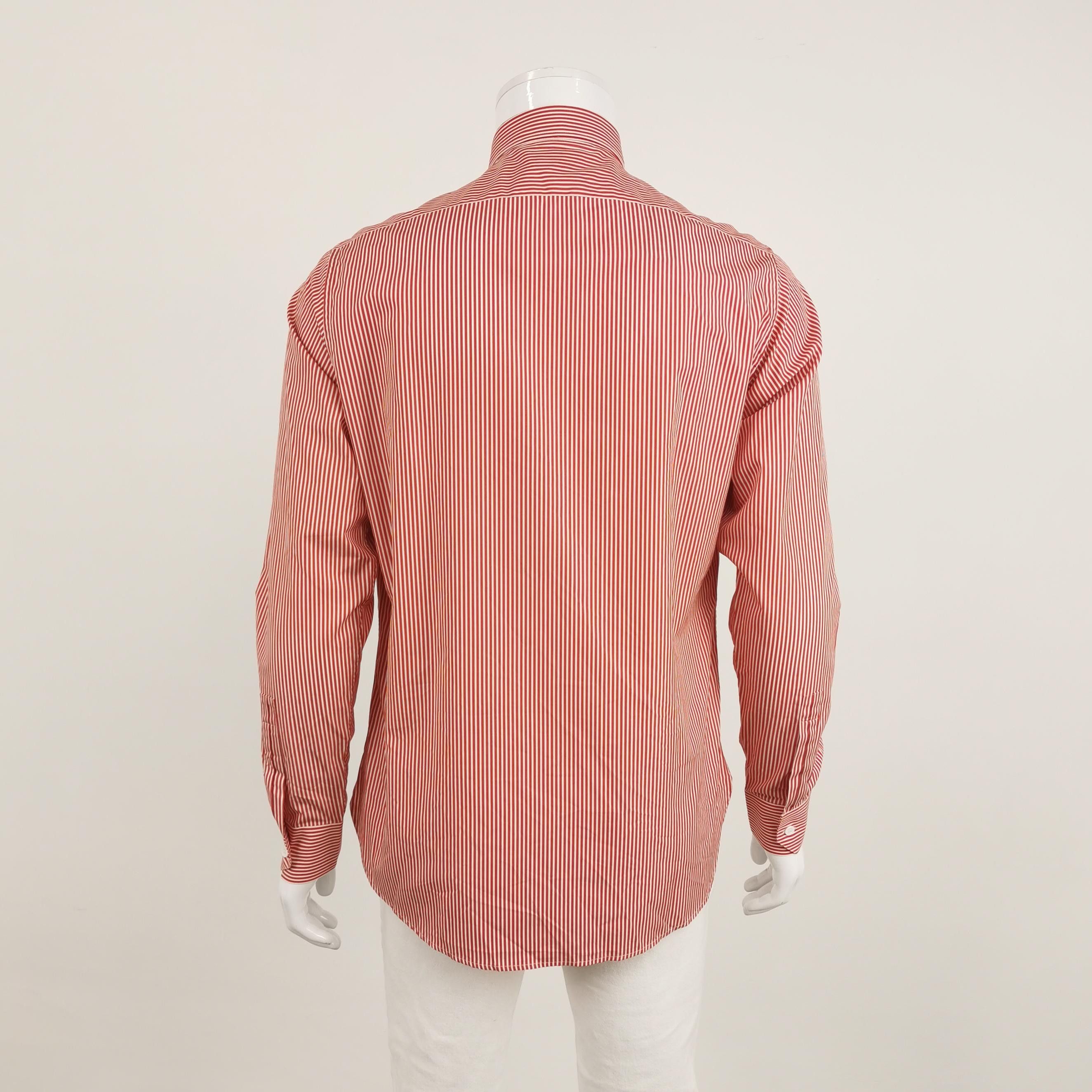 Saint Laurent Paris Saint Laurent Striped Button Up Shirt Size M Size US M / EU 48-50 / 2 - 2 Thumbnail