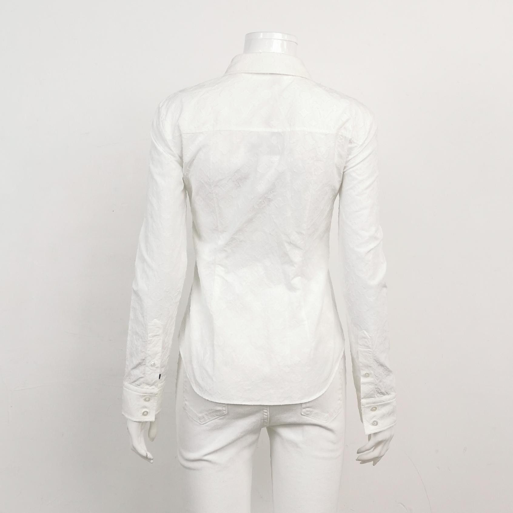 Louis Vuitton Louis Vuitton Monogram Cotton Button Up Shirt Size 34 Size XS / US 0-2 / IT 36-38 - 2 Thumbnail