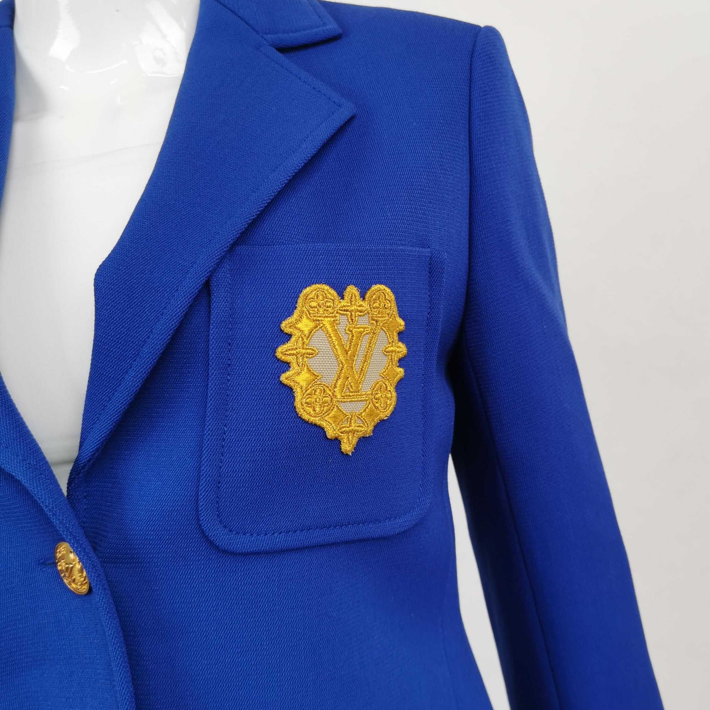 Louis Vuitton Louis Vuitton Embroidered Patch Blazer Size 36 Size XS / US 0-2 / IT 36-38 - 3 Thumbnail