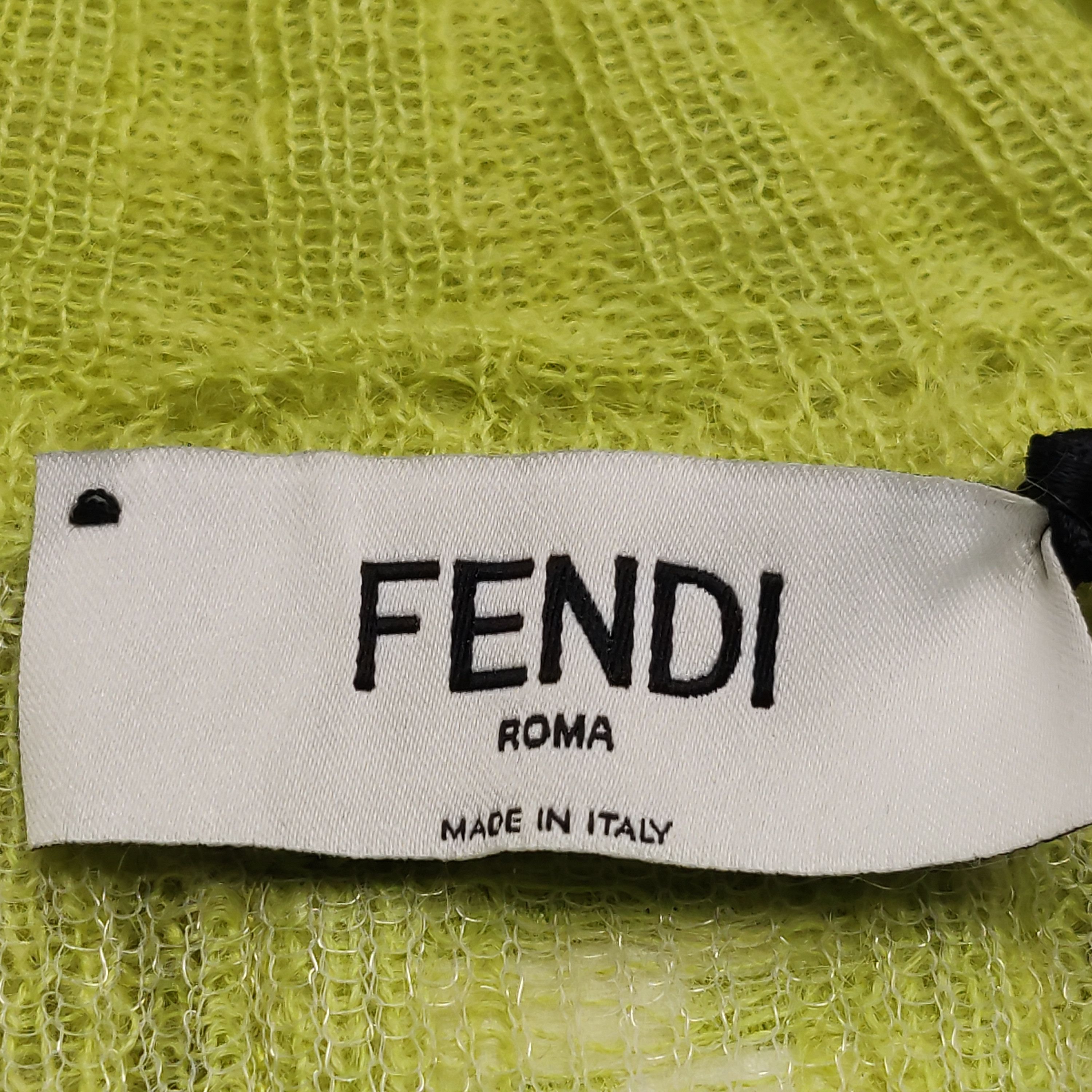 Fendi Fendi Mohair Blend High Neck Knit Top Size IT 38 Size XS / US 0-2 / IT 36-38 - 5 Thumbnail