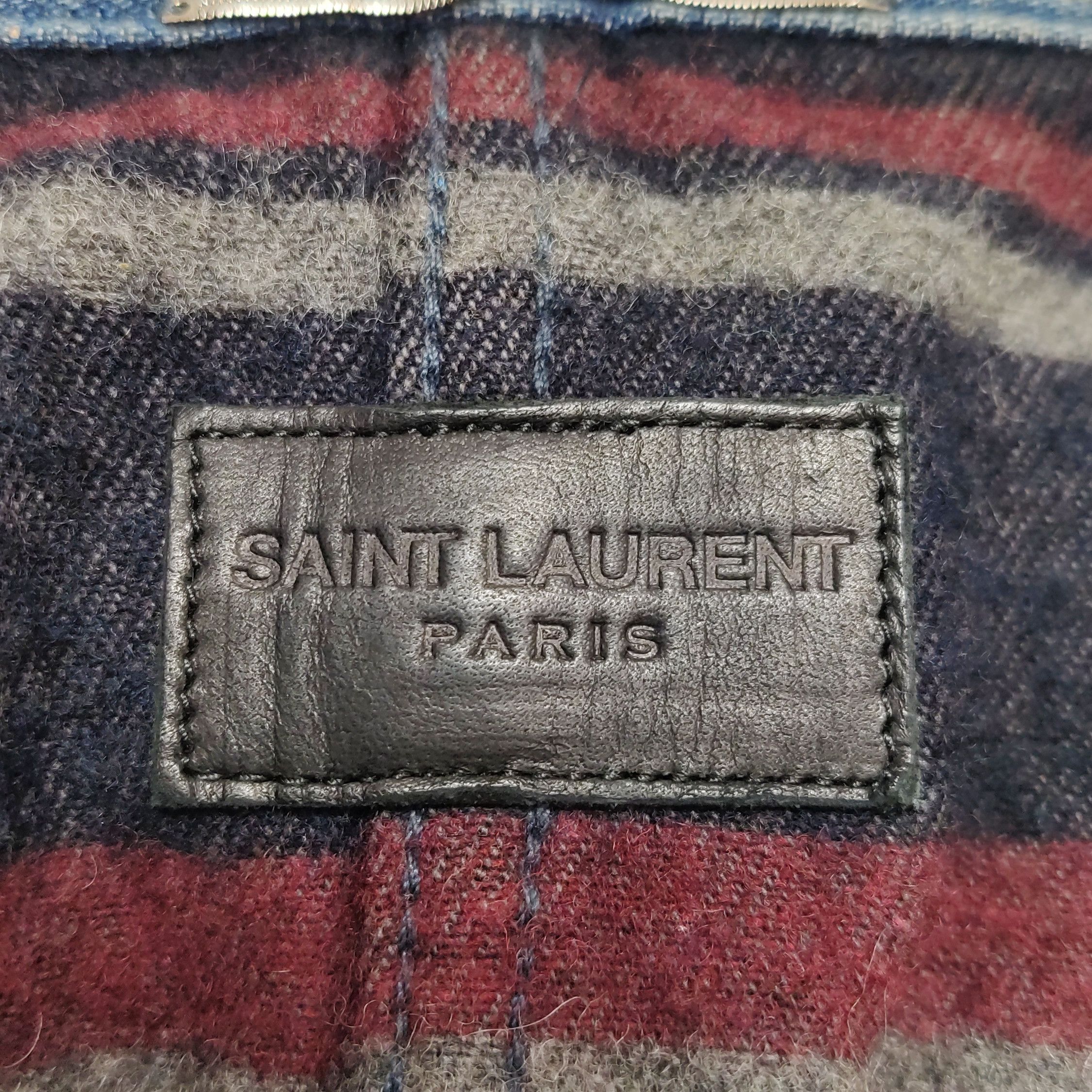 Saint Laurent Paris Saint Laurent Faded Denim Jacket Size XS Size US XS / EU 42 / 0 - 8 Thumbnail