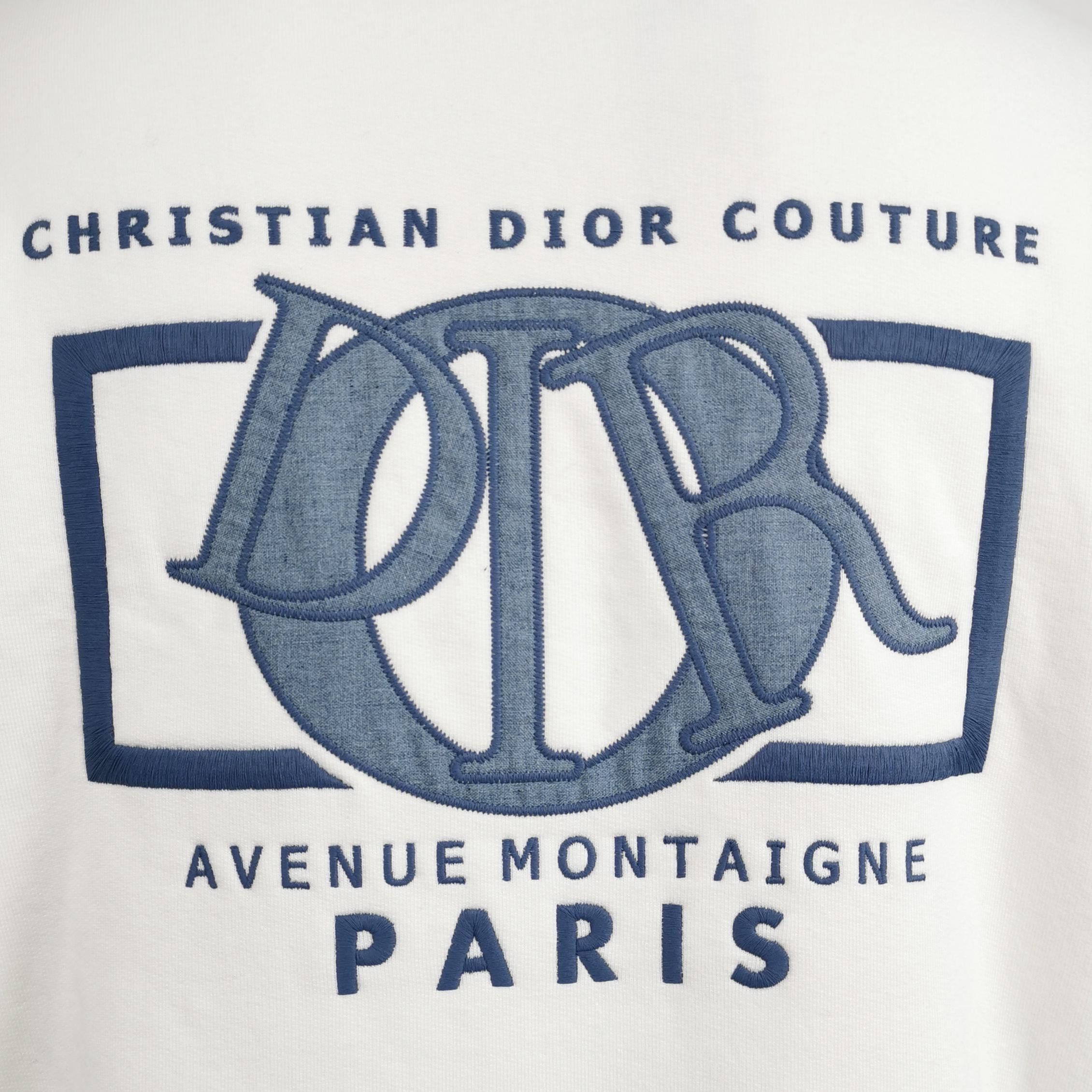 Dior Dior Logo Embroidery Sweatshirt US XS Size US XS / EU 42 / 0 - 3 Thumbnail