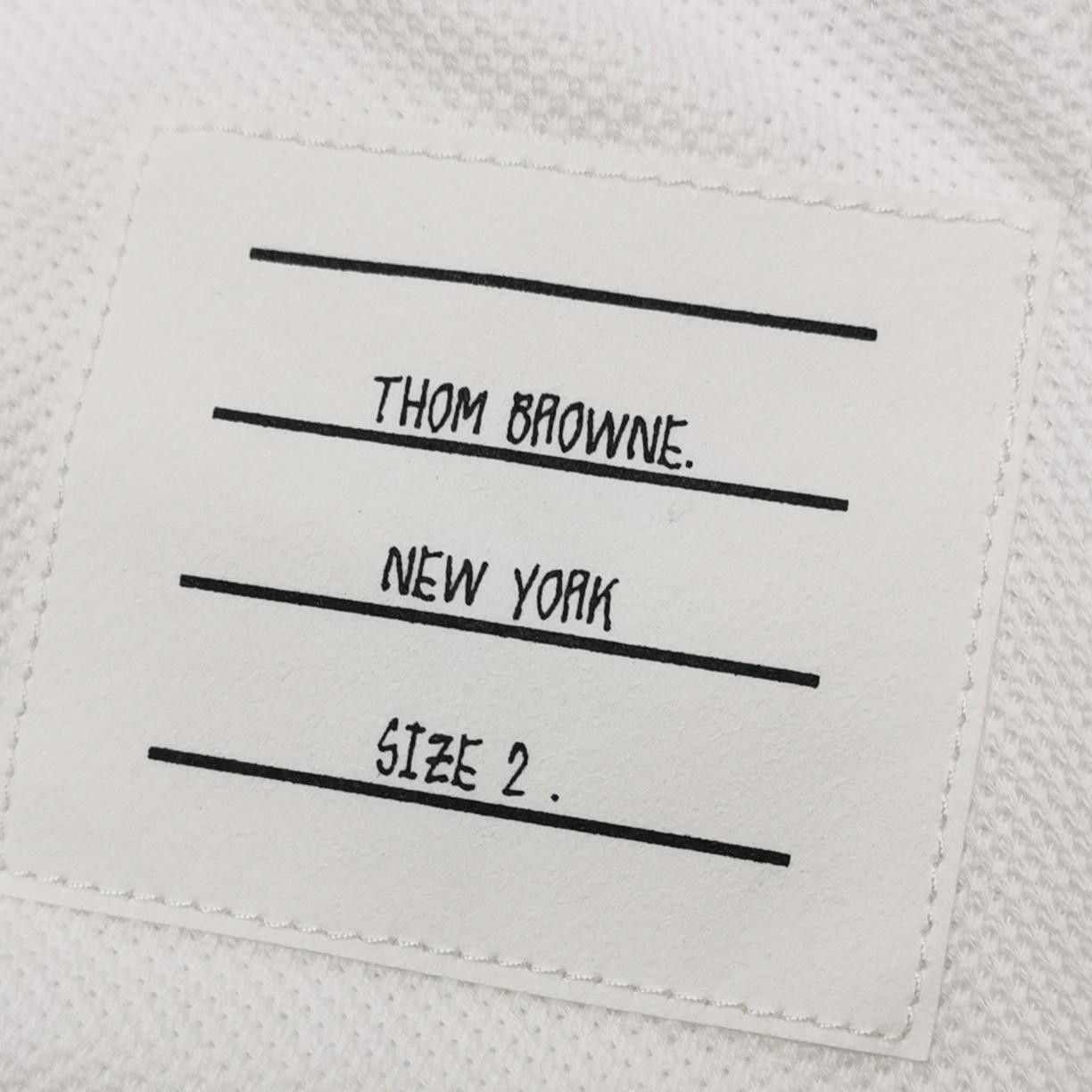 Thom Browne Thom Browne Pique Back Stripe T-Shirt Size M Size US M / EU 48-50 / 2 - 3 Thumbnail