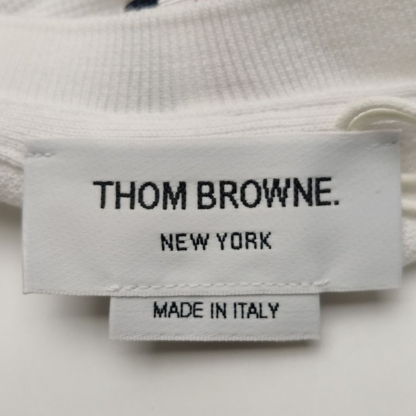 Thom Browne Thom Browne Pique Back Stripe T-Shirt Size M Size US M / EU 48-50 / 2 - 7 Thumbnail