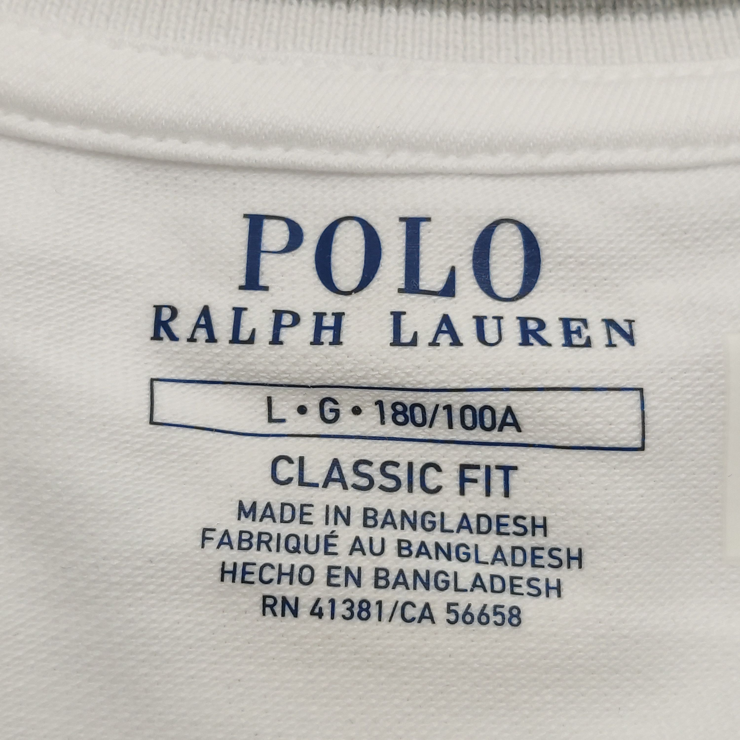Polo Ralph Lauren Polo Ralph Lauren Contrast Trim T-Shirt Size L Size US L / EU 52-54 / 3 - 6 Thumbnail