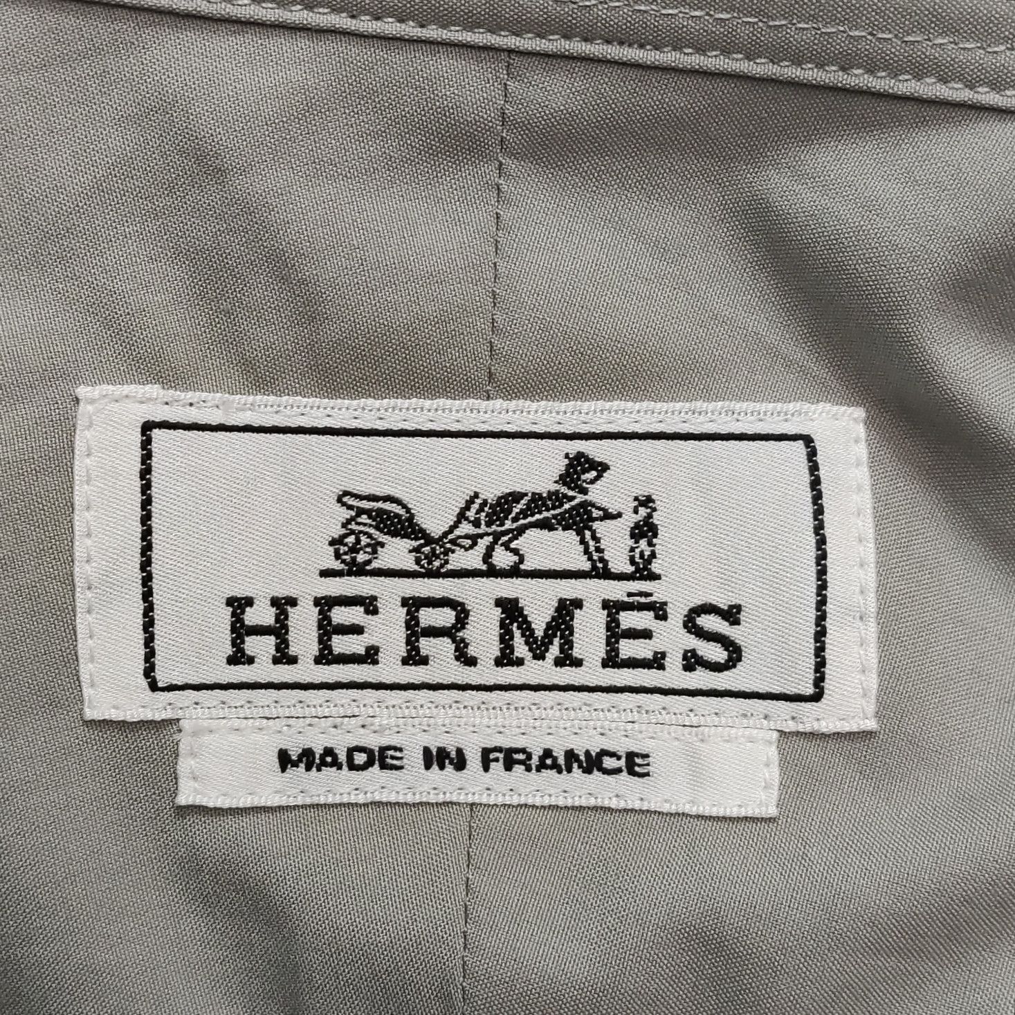 Hermes Hermès Cotton Button Up Shirt Size M Size US M / EU 48-50 / 2 - 3 Thumbnail
