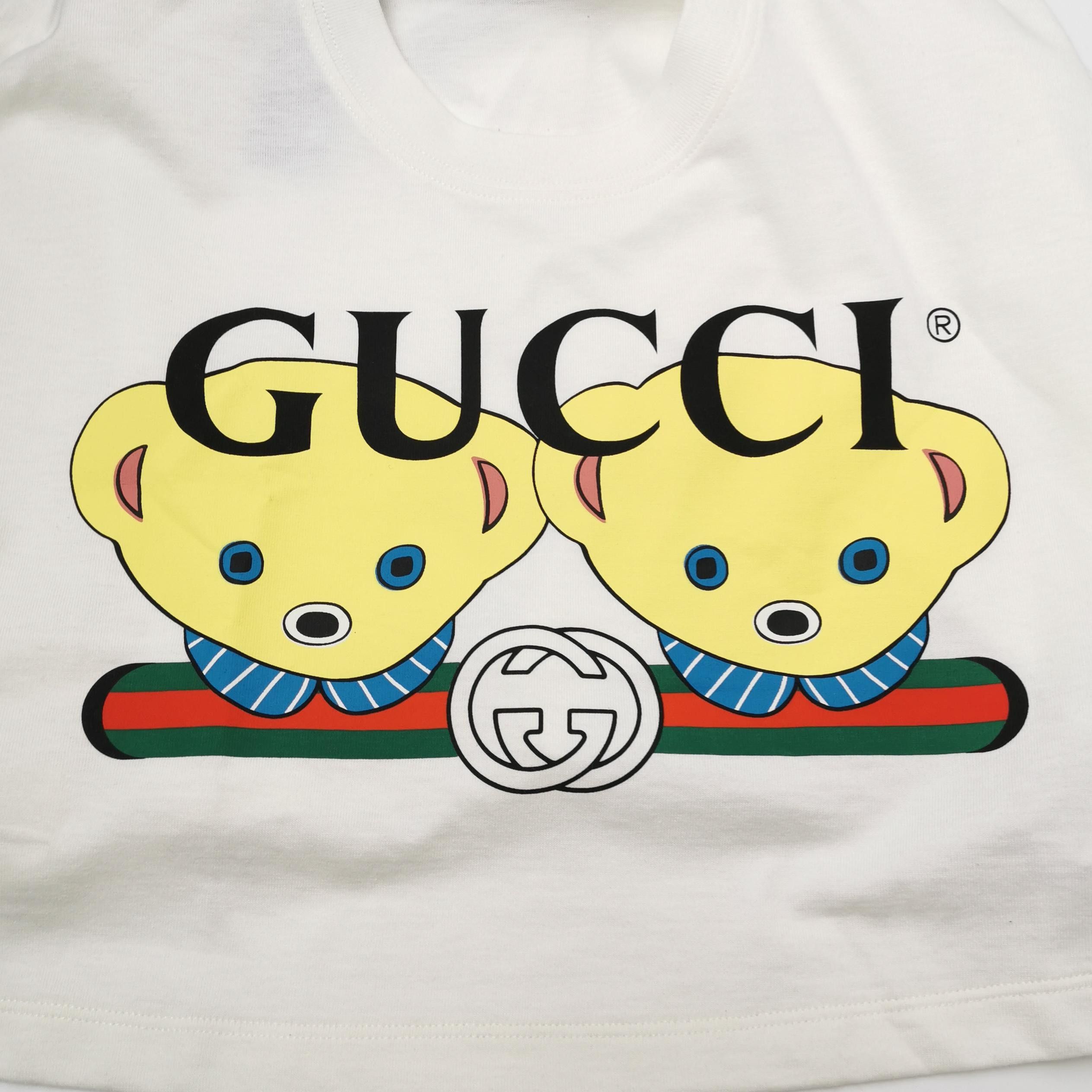 Gucci Gucci Bear Logo T-Shirt Size XS Size US XS / EU 42 / 0 - 3 Thumbnail