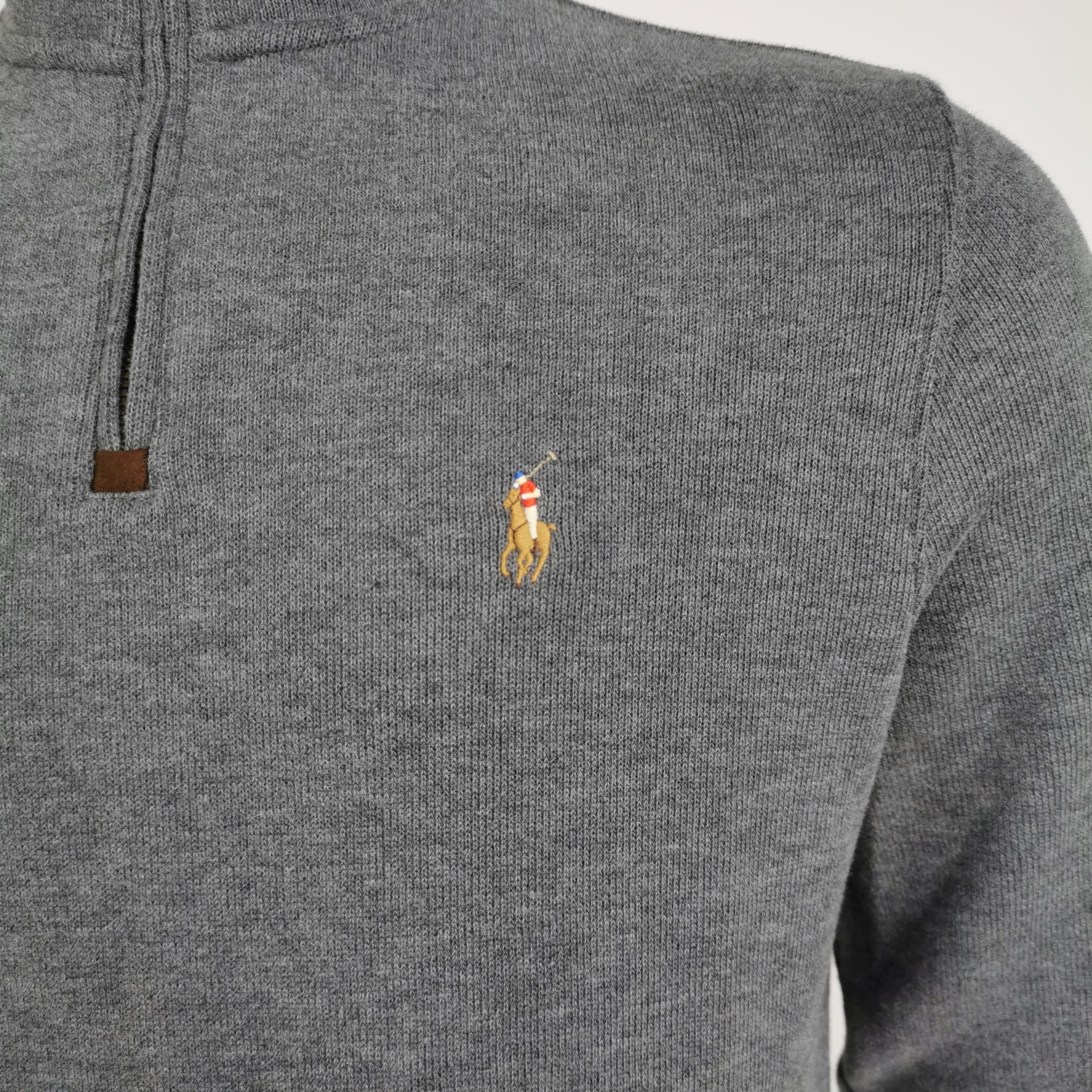 Polo Ralph Lauren Polo Ralph Lauren Grey Quarter Zip Sweater Size S Size US S / EU 44-46 / 1 - 3 Thumbnail