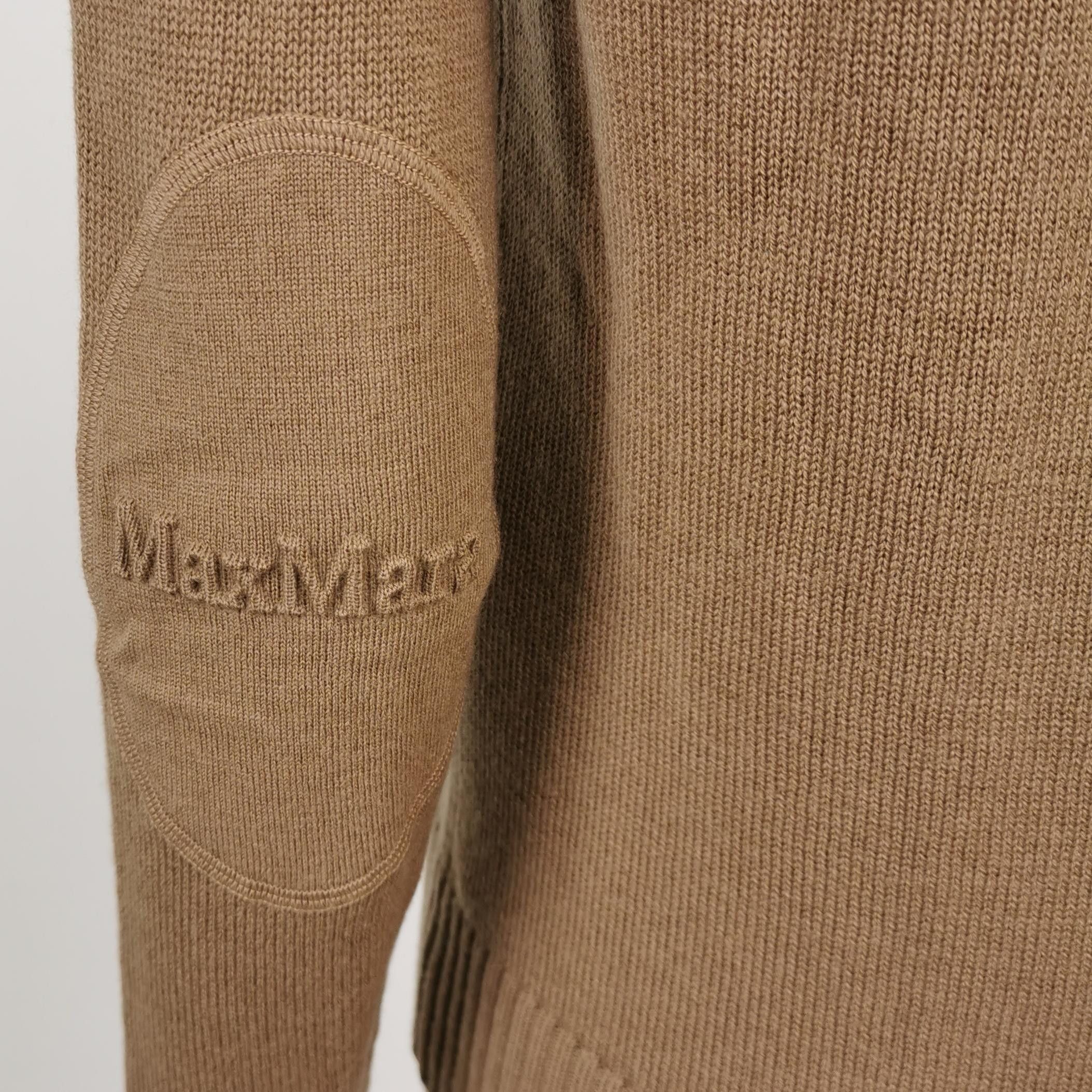 Max Mara 'S MaxMara Wool Logo Patch Cardigan XS Size XS / US 0-2 / IT 36-38 - 3 Thumbnail
