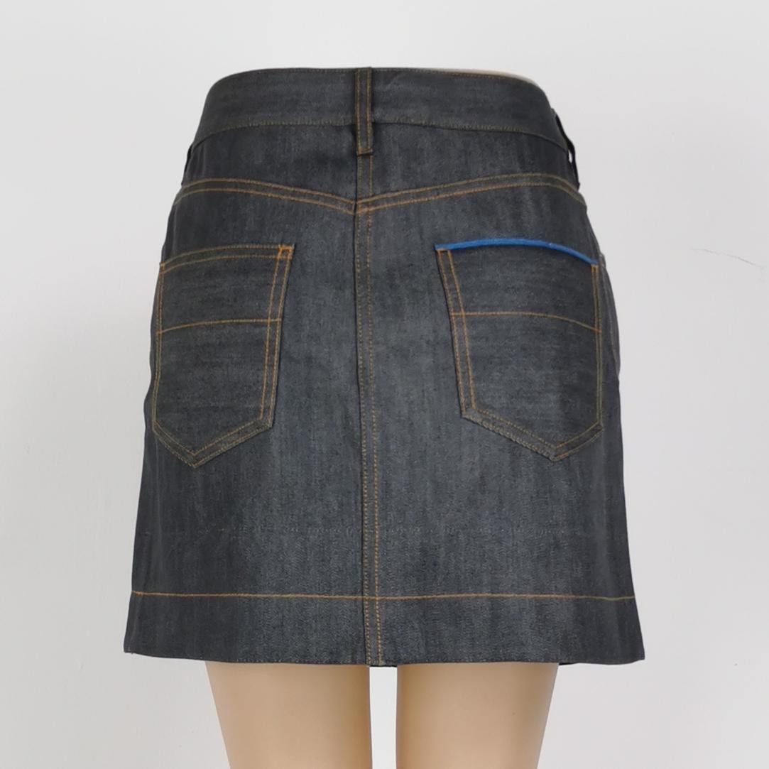 Louis Vuitton Louis Vuitton Denim Mini Skirt Size 36 Size 26" / US 2 / IT 38 - 3 Thumbnail