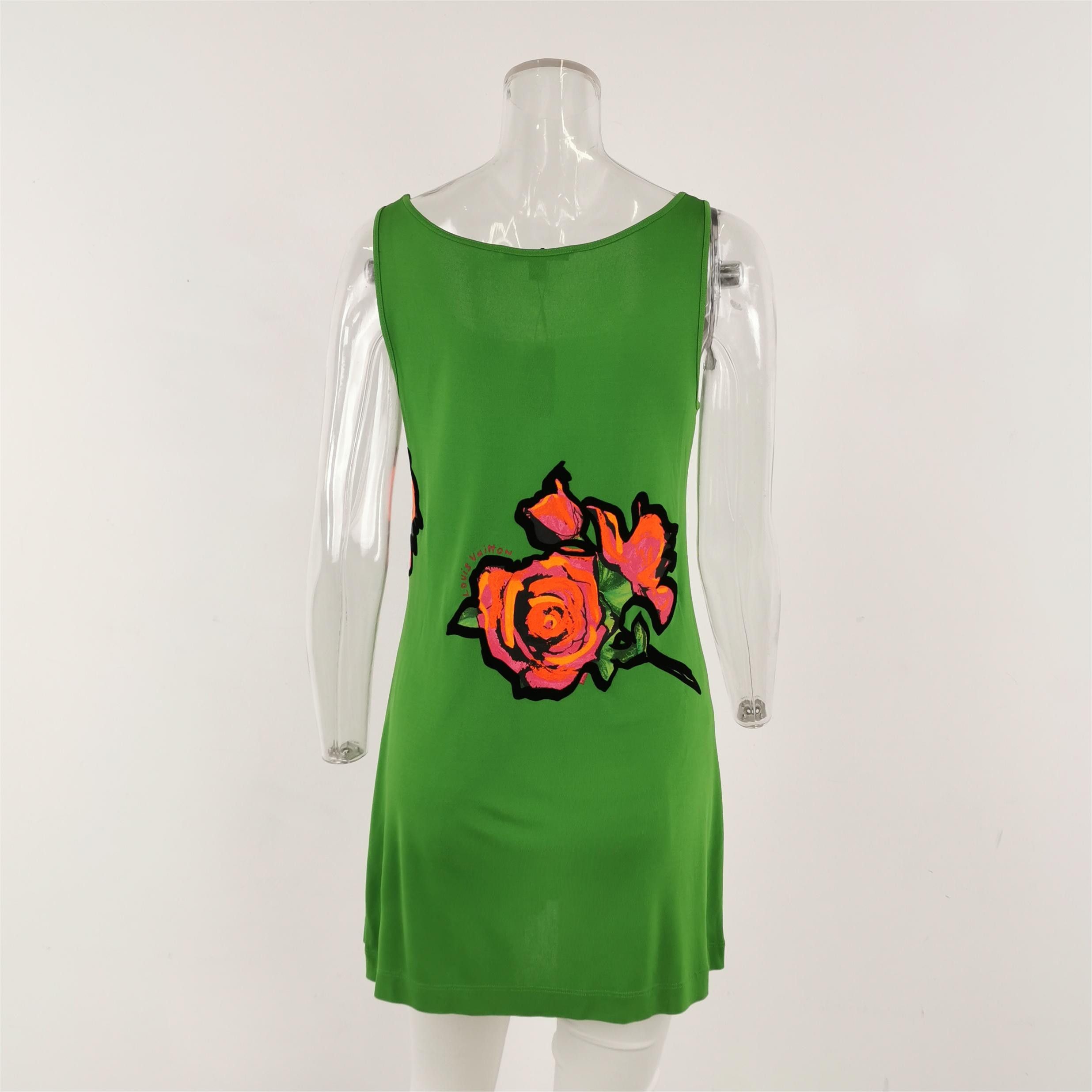 Louis Vuitton Louis Vuitton Floral Print Mini Dress Size 36 Size XS / US 0-2 / IT 36-38 - 3 Thumbnail