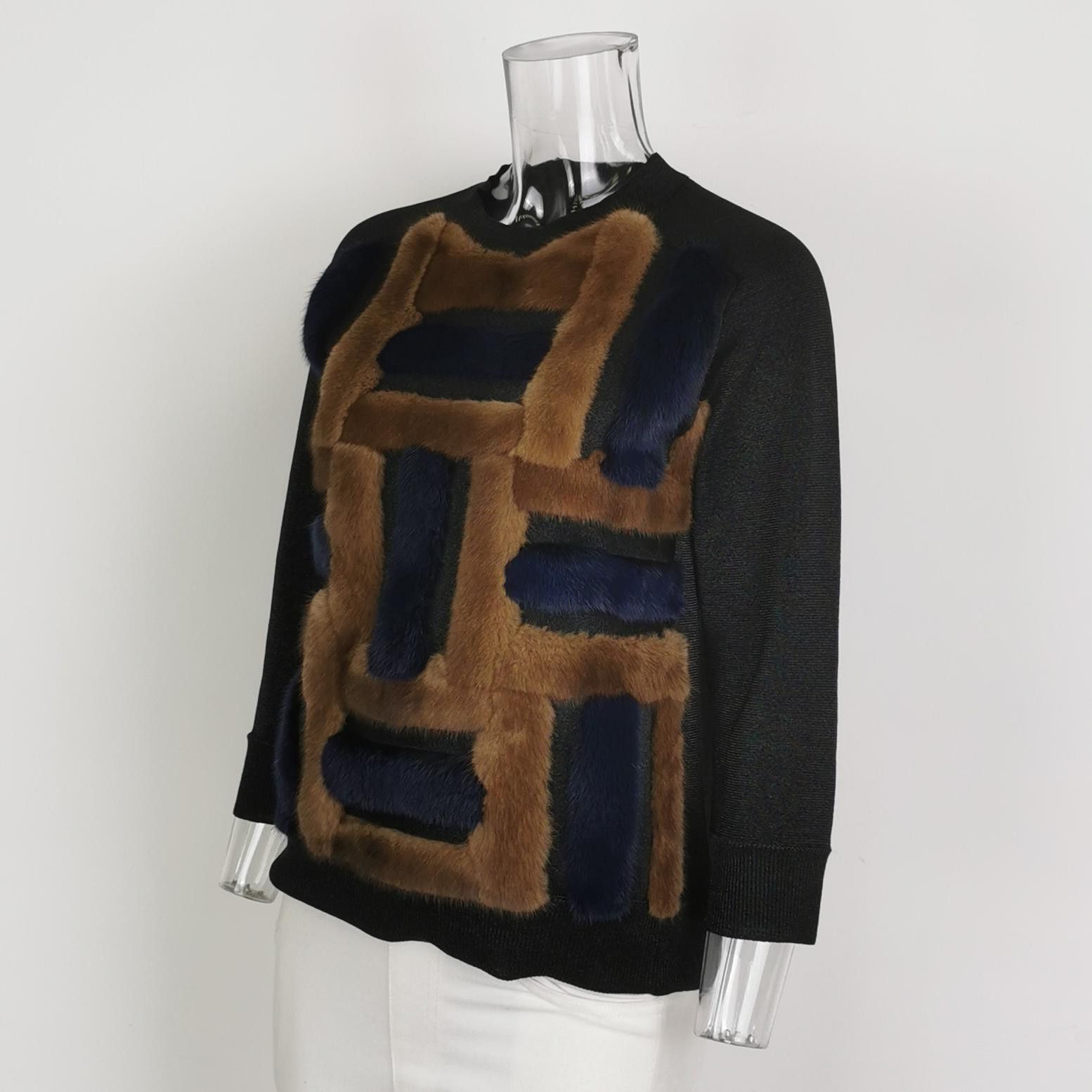 Louis Vuitton Louis Vuitton Mink Fur Panel Sweater Size S Size US S / EU 44-46 / 1 - 2 Thumbnail