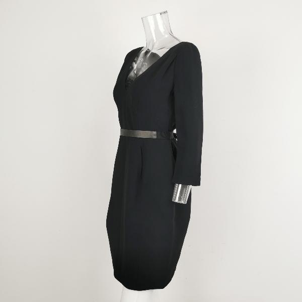 Louis Vuitton Louis Vuitton V-Neck Belted Midi Dress Size 38 Size S / US 4 / IT 40 - 2 Thumbnail