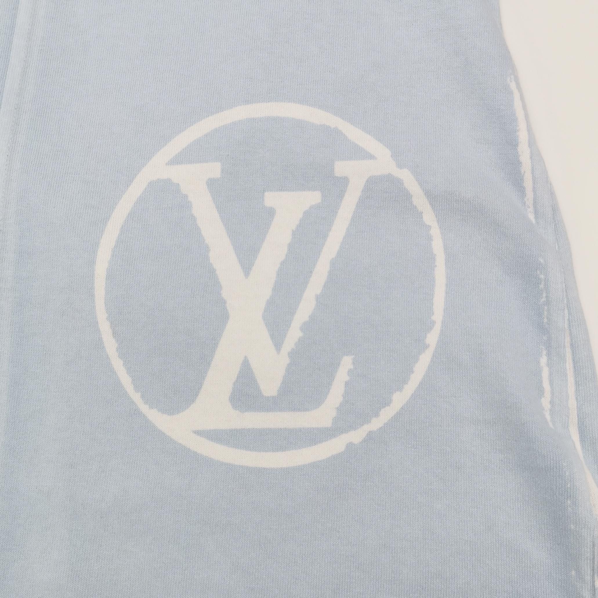 Louis Vuitton Louis Vuitton Chain Logo T-Shirt Blue Size S Size US S / EU 44-46 / 1 - 4 Thumbnail