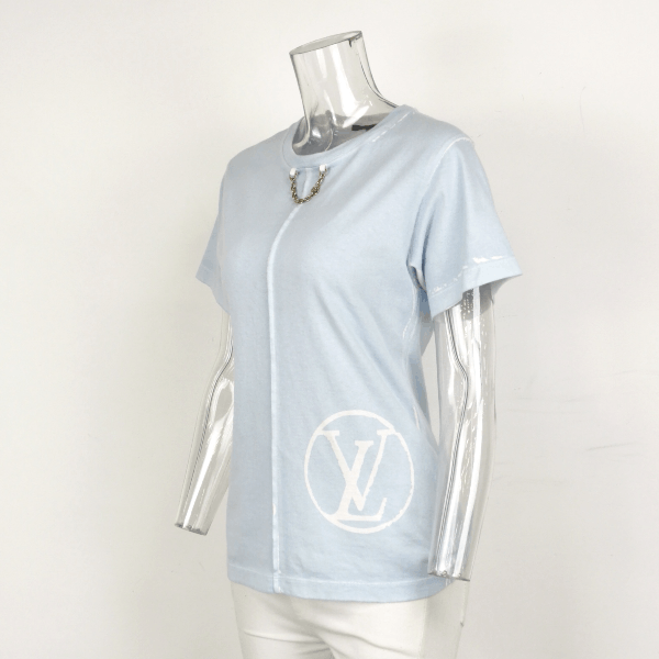Louis Vuitton Louis Vuitton Chain Logo T-Shirt Blue Size S Size US S / EU 44-46 / 1 - 2 Thumbnail