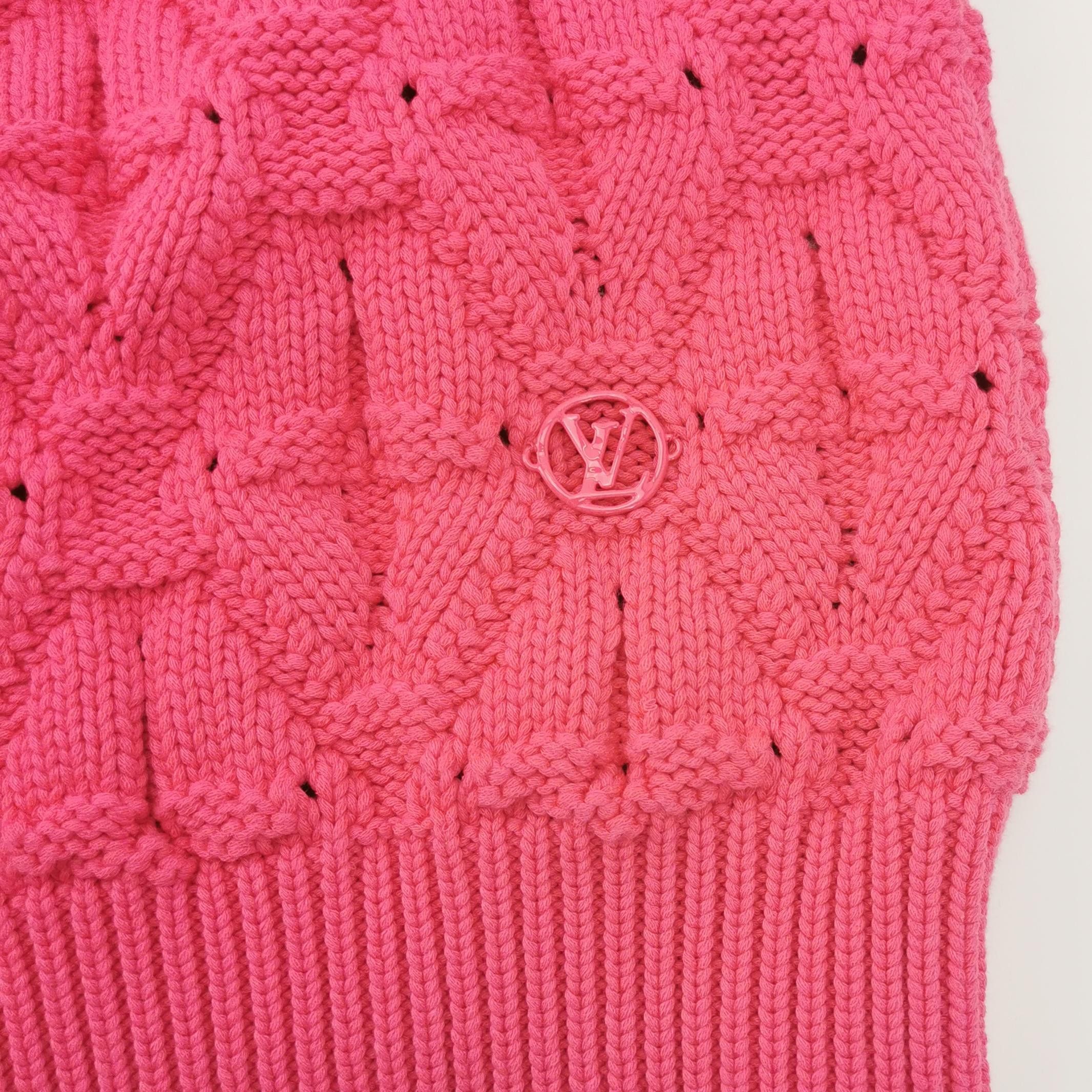 Louis Vuitton Louis Vuitton Pink Knit V-Neck Vest Size S Size S / US 4 / IT 40 - 4 Thumbnail